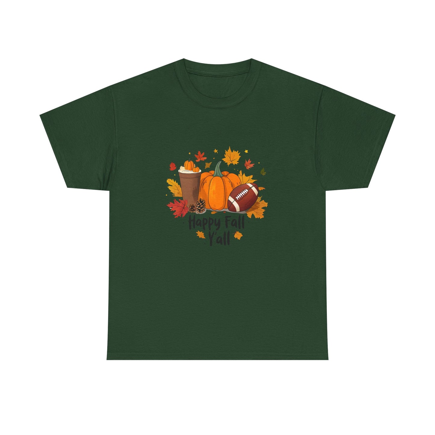 Happy Fall Y'all Tee, Autumn Shirt, Pumpkin Tee, Thanksgiving Gift, Fall Fashion, Cozy Seasonal Wear