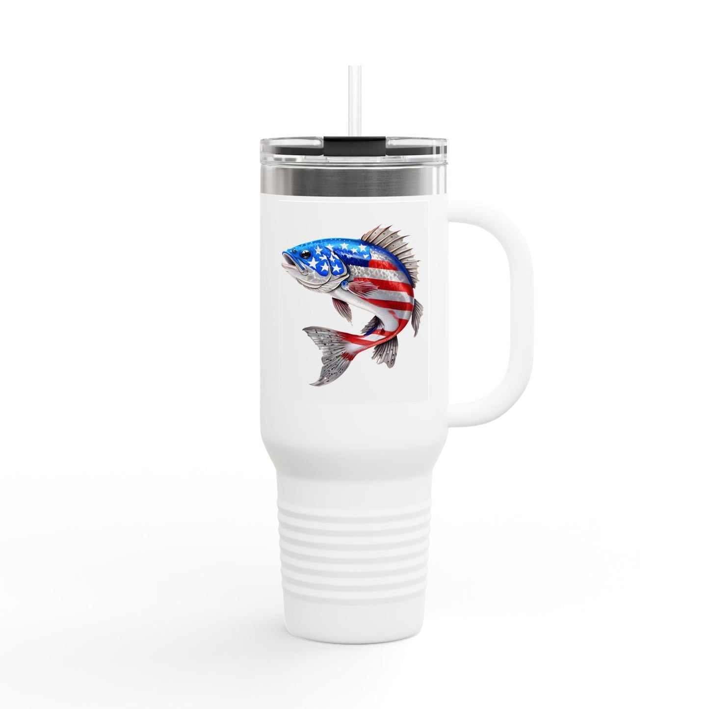 Patriotic Fish Travel Mug