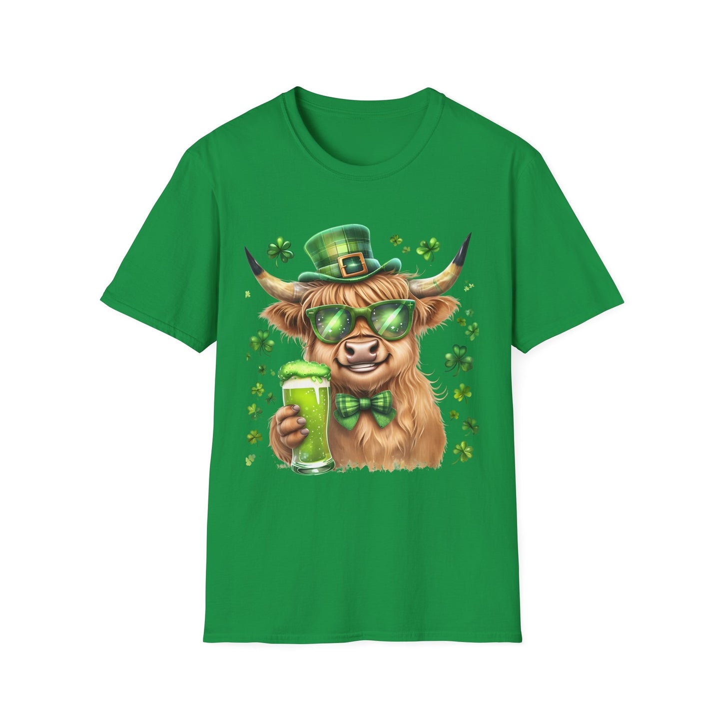 Highland Cow St Patrick's Day T-Shirt