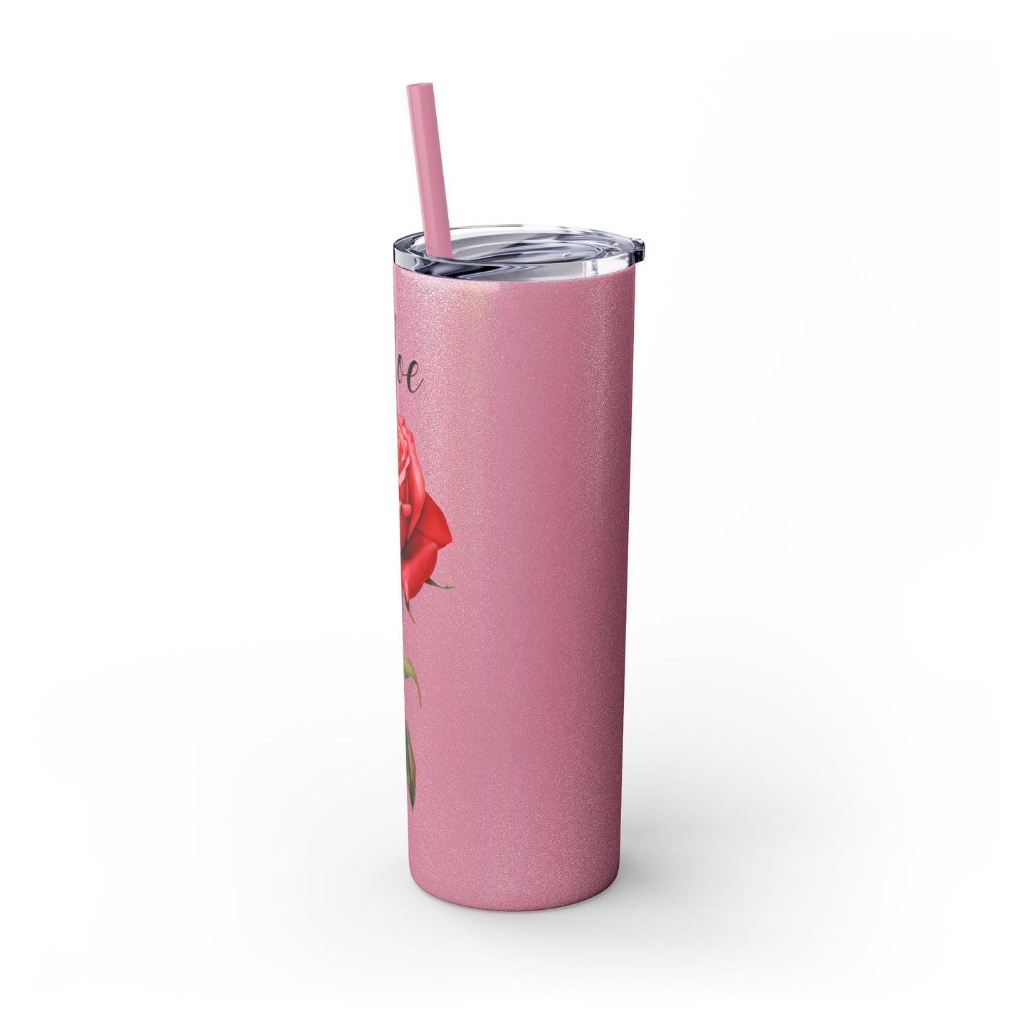 Personalized Birth Flower Skinny Tumbler