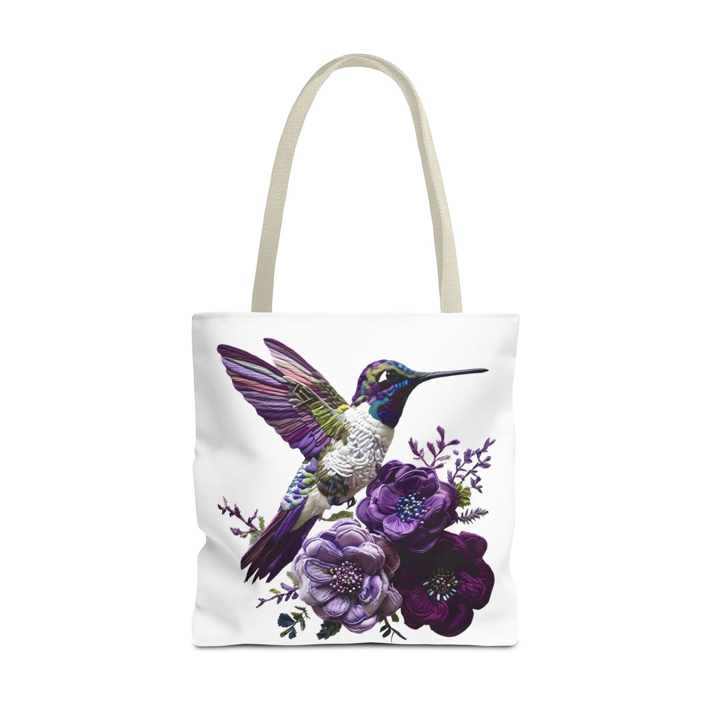 Hummingbird Floral Tote Bag