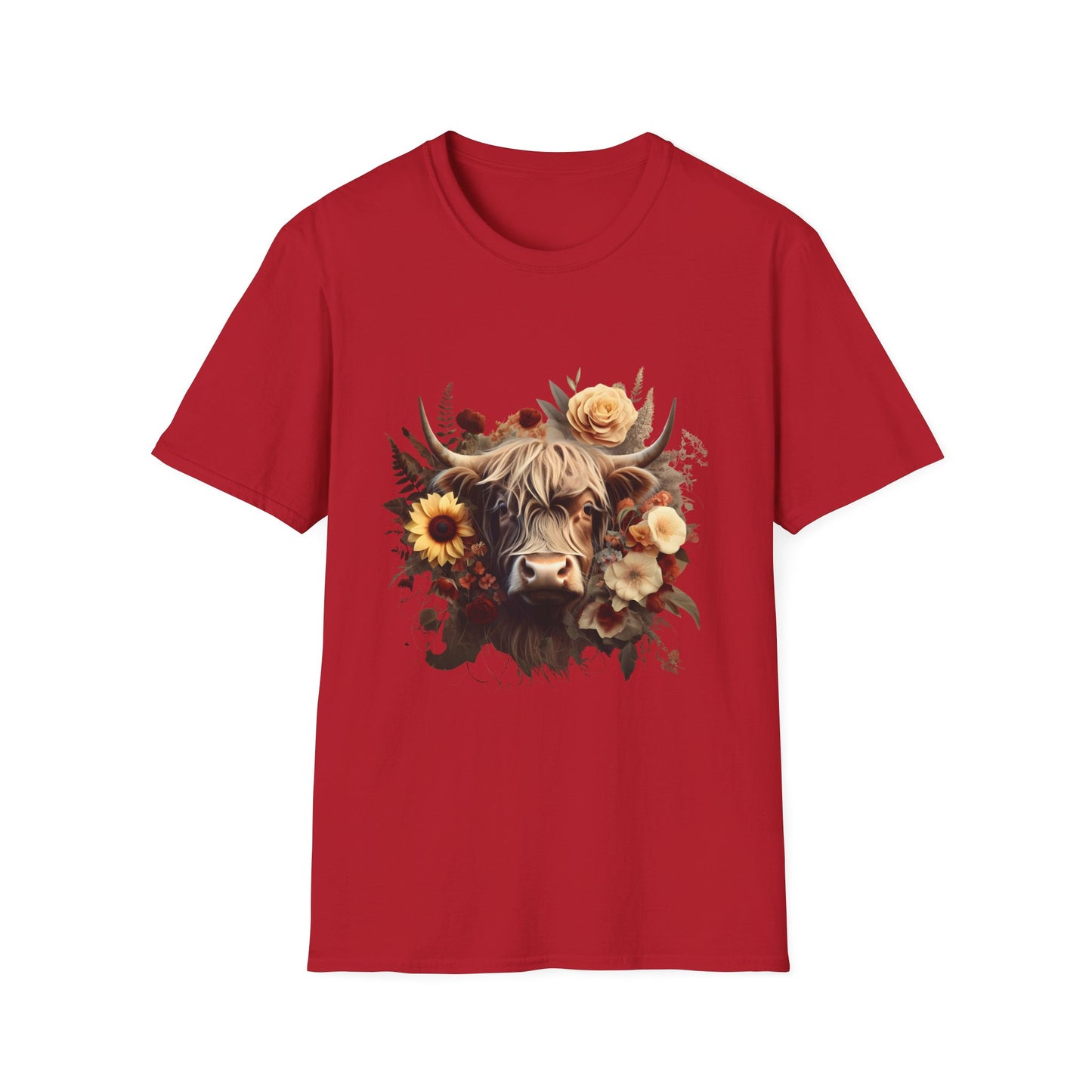 Floral Cow T-Shirt