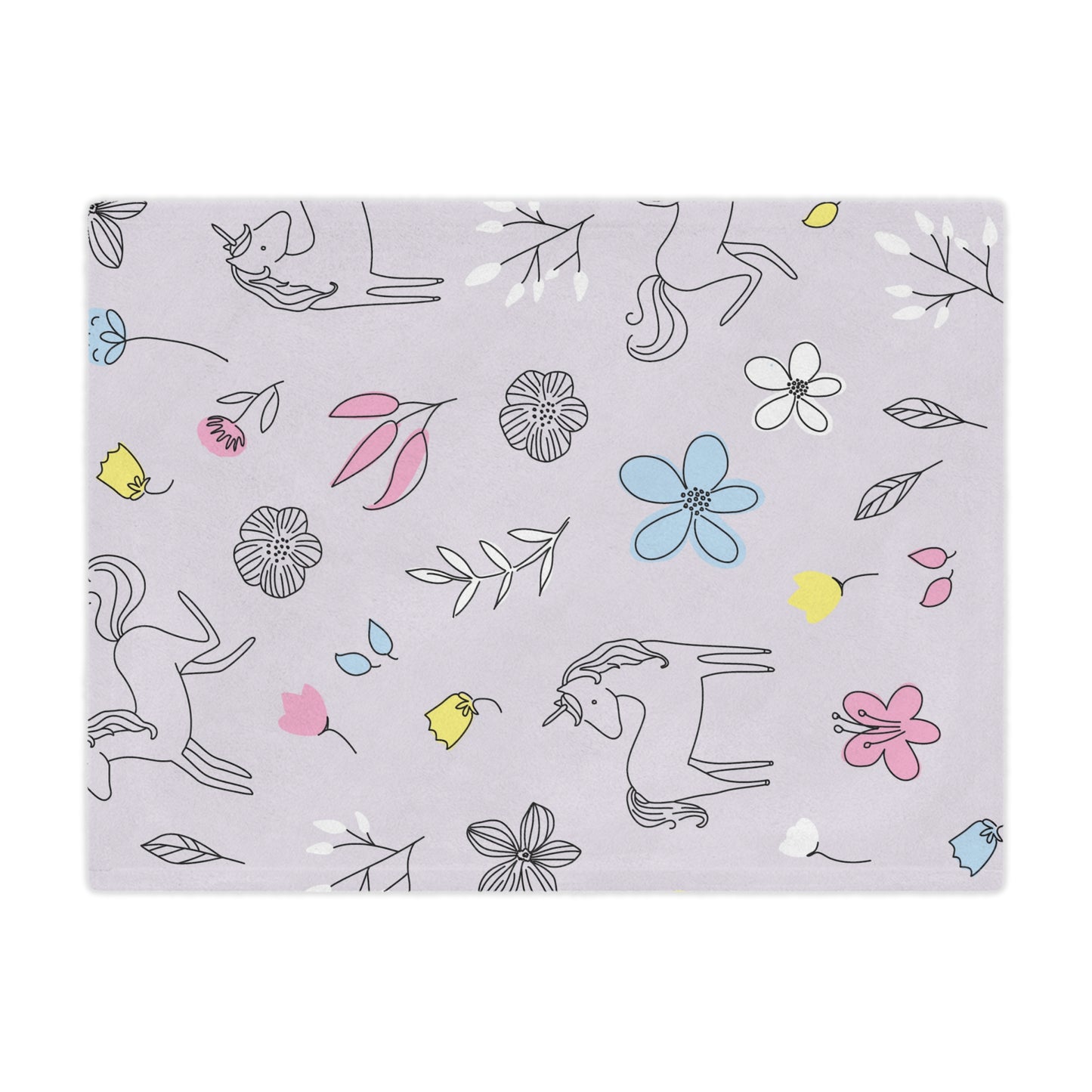 Whimsical Unicorn Minky Blanket | Cozy Throw for Kids, Nursery Decor, Gift for Baby Shower, Soft Blanket for Playtime