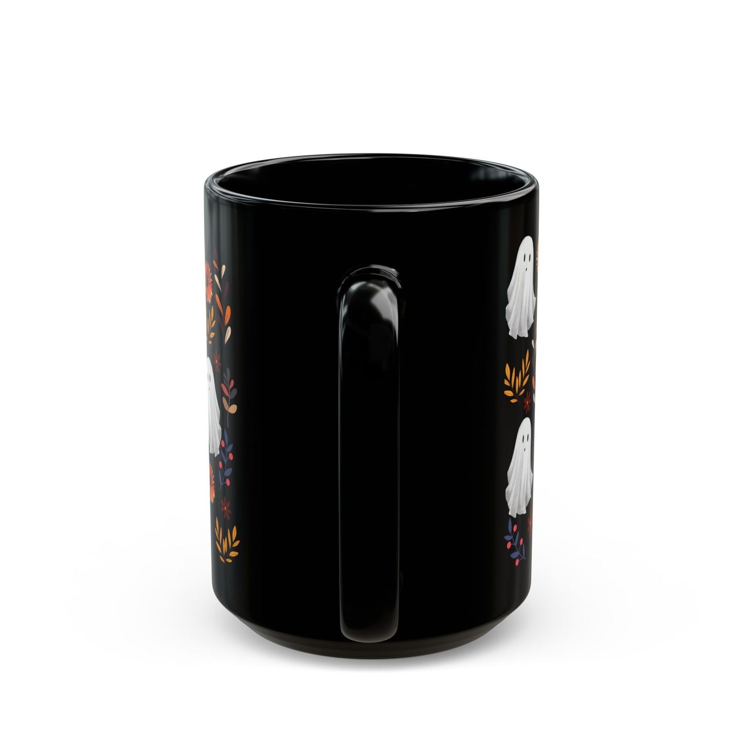 Halloween Ghost Mug, Cute Ceramic Cup, Fall Decor, Gift for Spooky Season Lovers, Coffee, Tea, Autumn Atmosphere