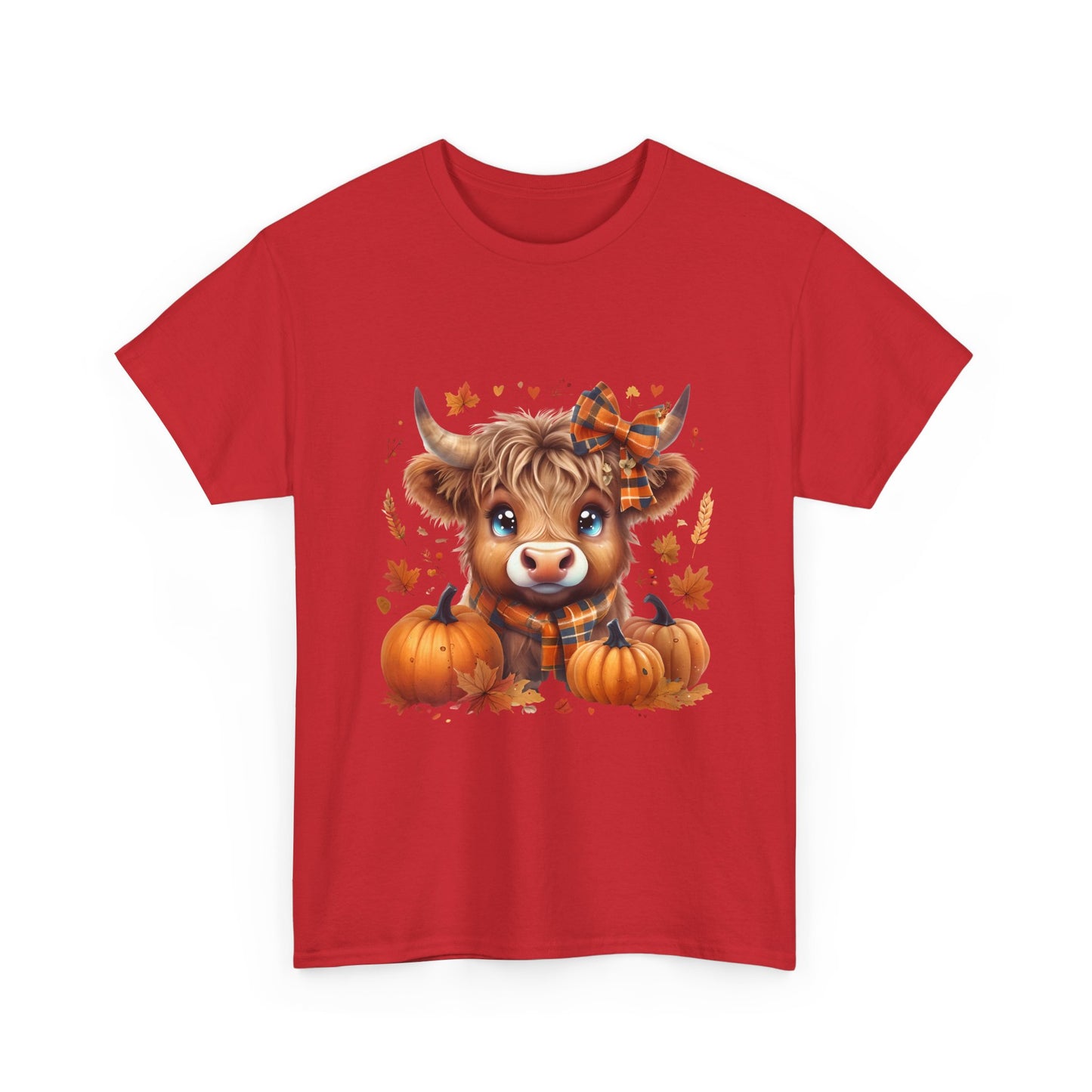 Cute Cow Pumpkin Tee, Fall Shirt, Harvest T-Shirt, Autumn Apparel, Halloween Gift, Farmhouse Style