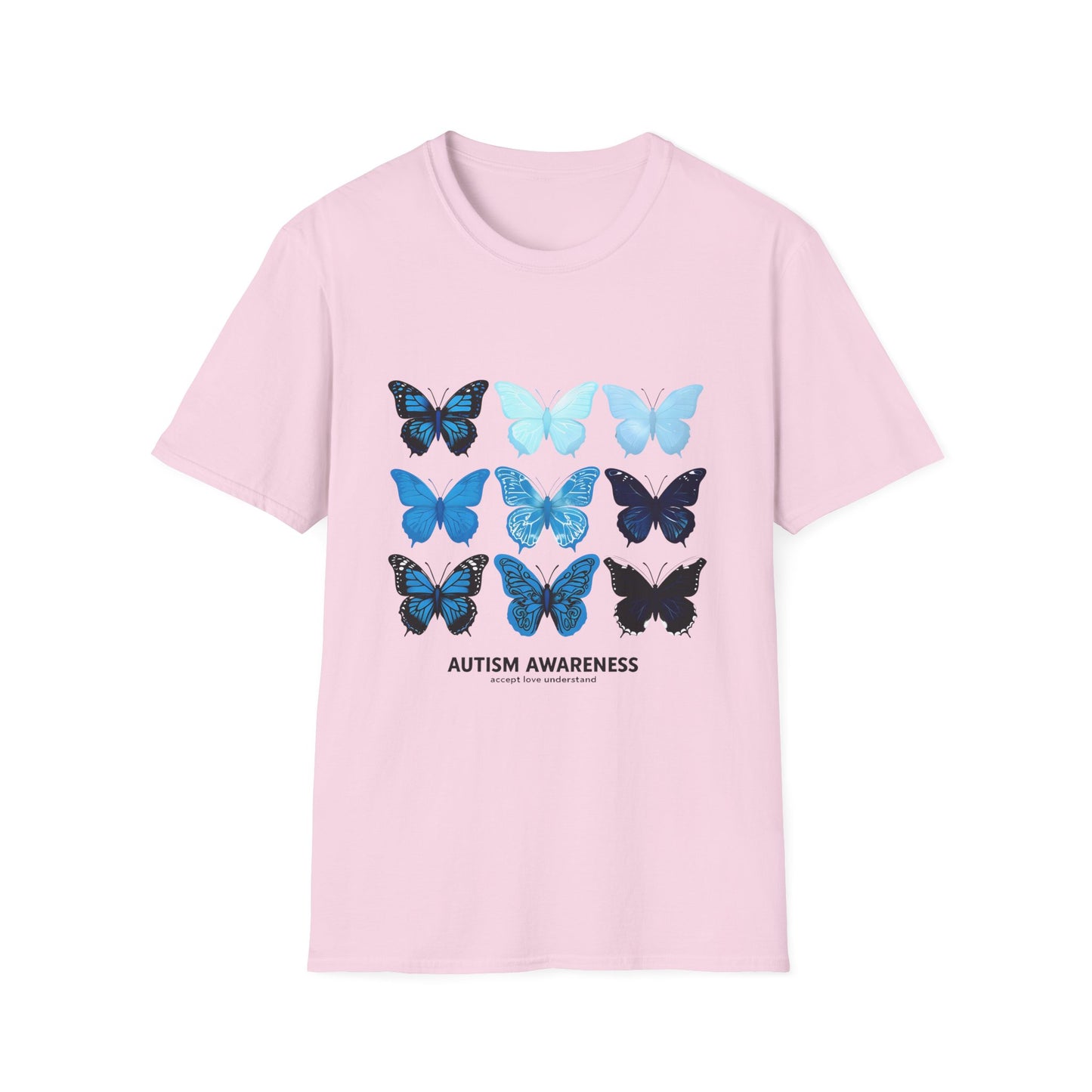 Blue Butterflies Autism Awareness T-Shirt