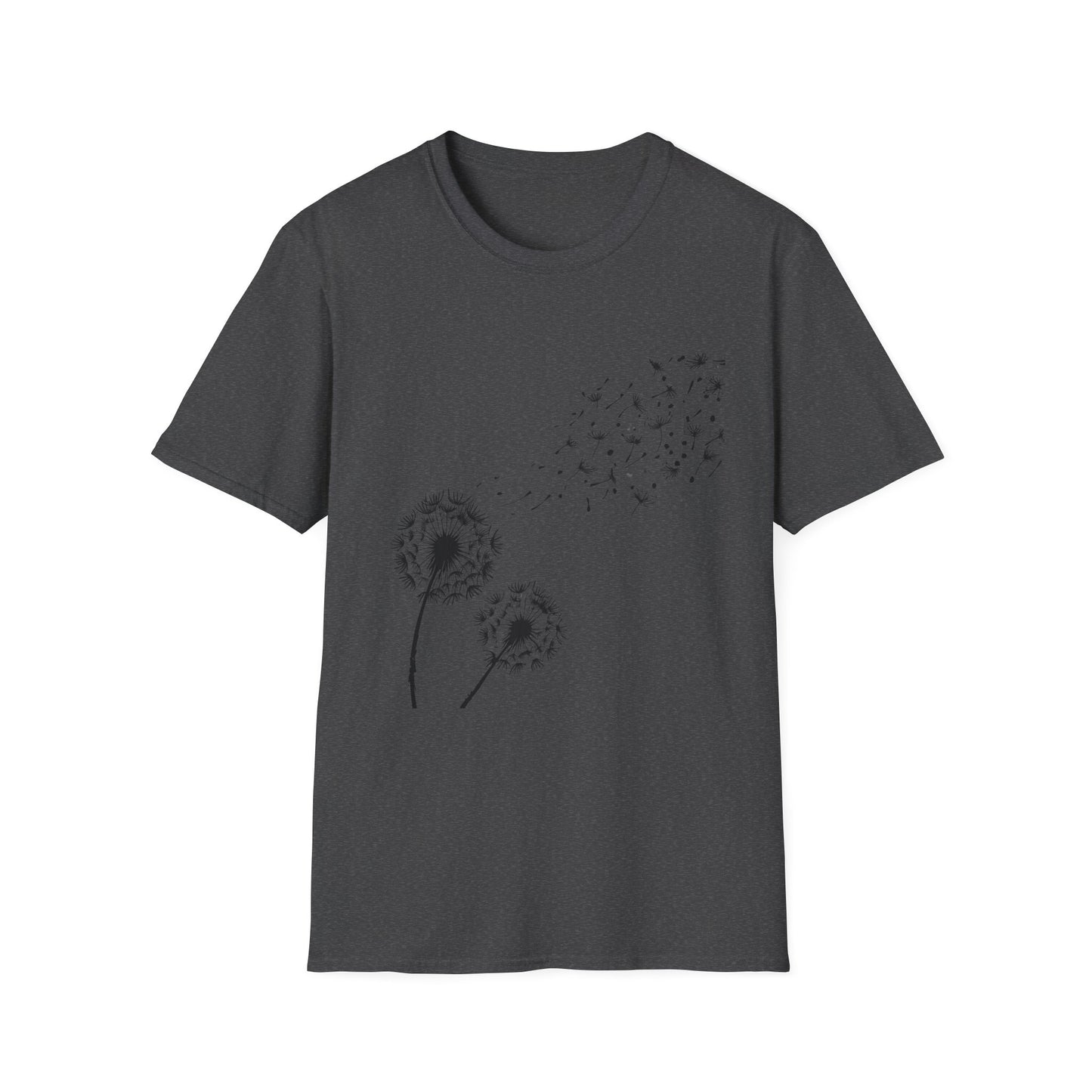 Whimsical Dandelion T-Shirt | Softstyle Unisex Tee for Nature Lovers, Eco-Friendly Gift, Casual Wear, Spring Fashion, Inspirational Quote