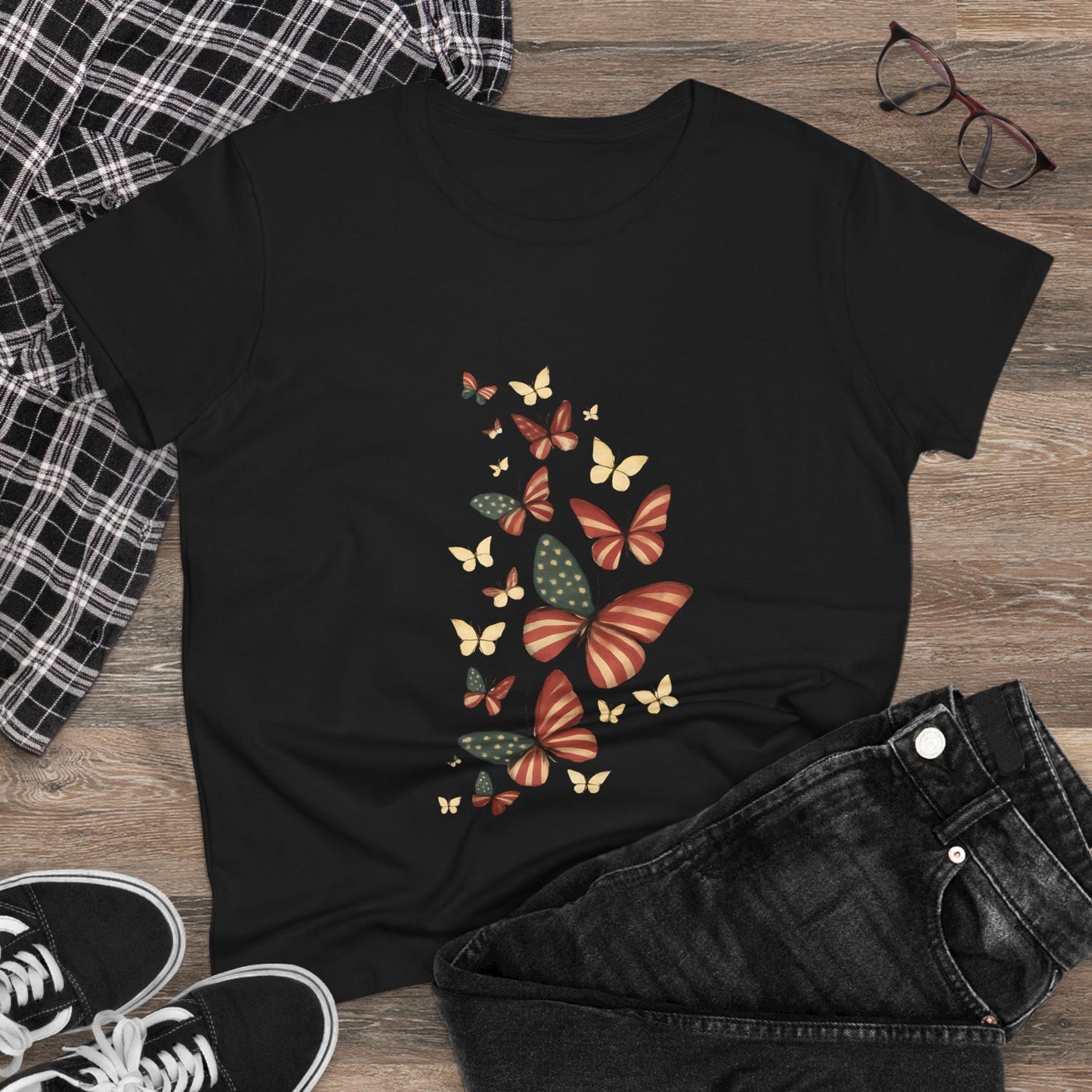 Butterfly Patriotic Tee
