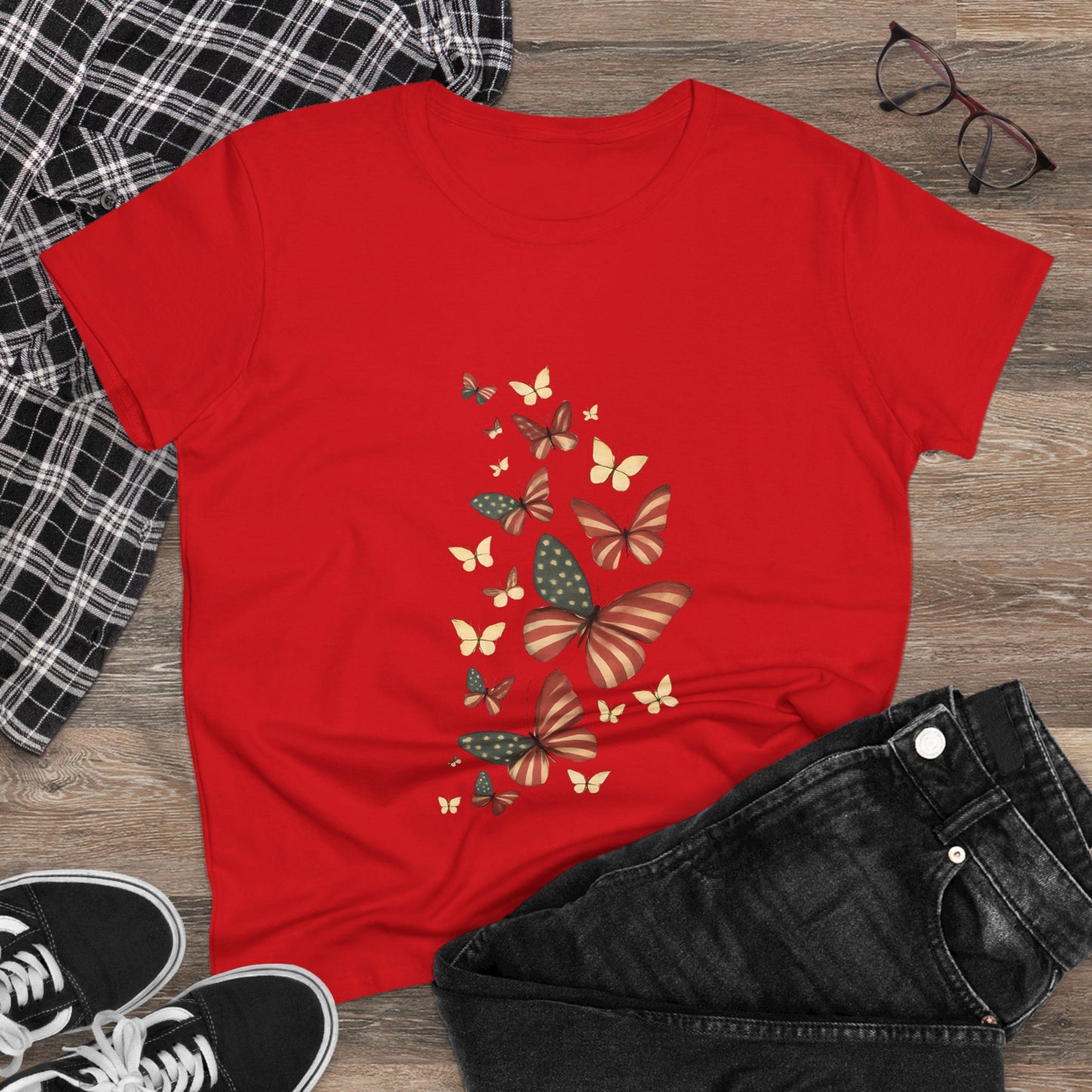 Butterfly Patriotic Tee