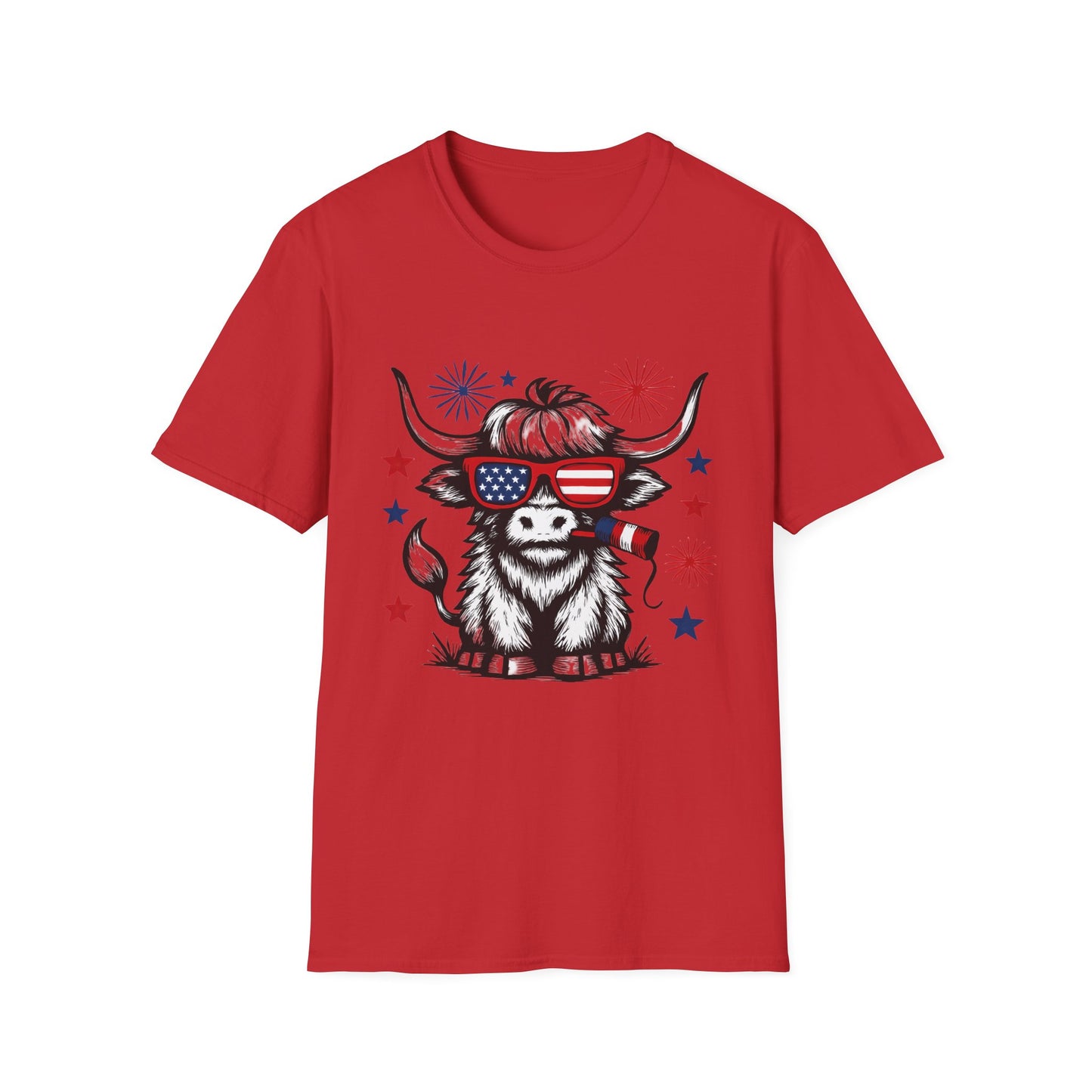 Highland Cow 4th of July Tee - Unisex T-Shirt