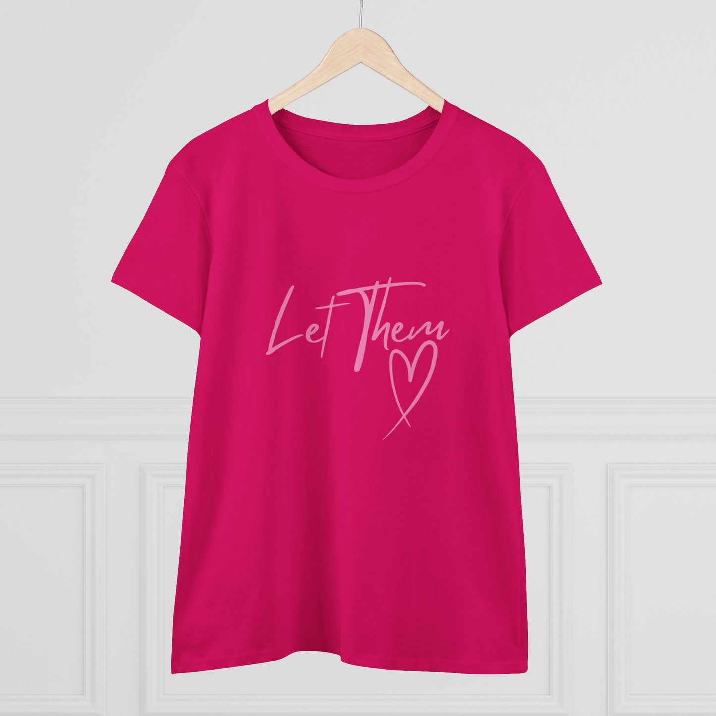 Empowering Women's Cotton Tee - "Let Them" Inspirational Message Top
