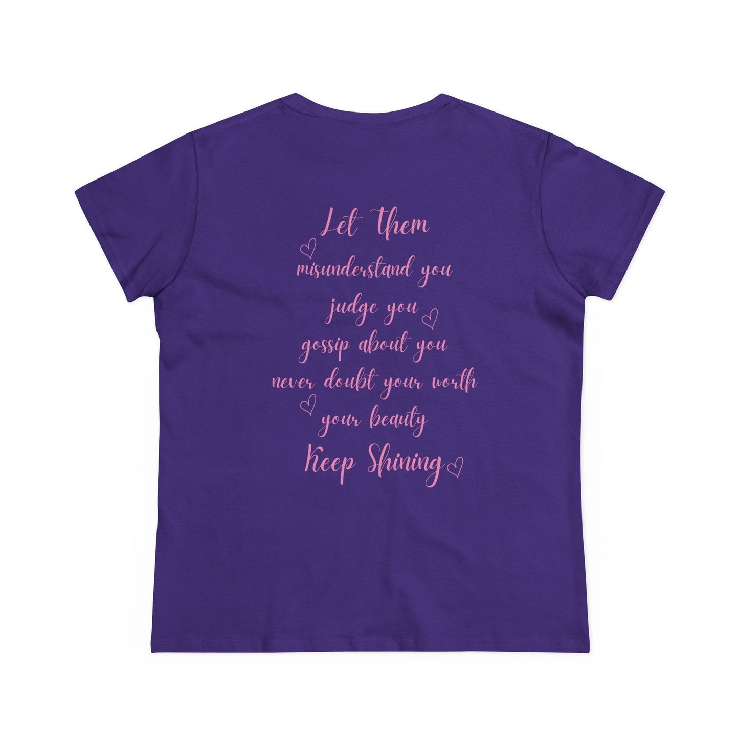 Empowering Women's Cotton Tee - "Let Them" Inspirational Message Top