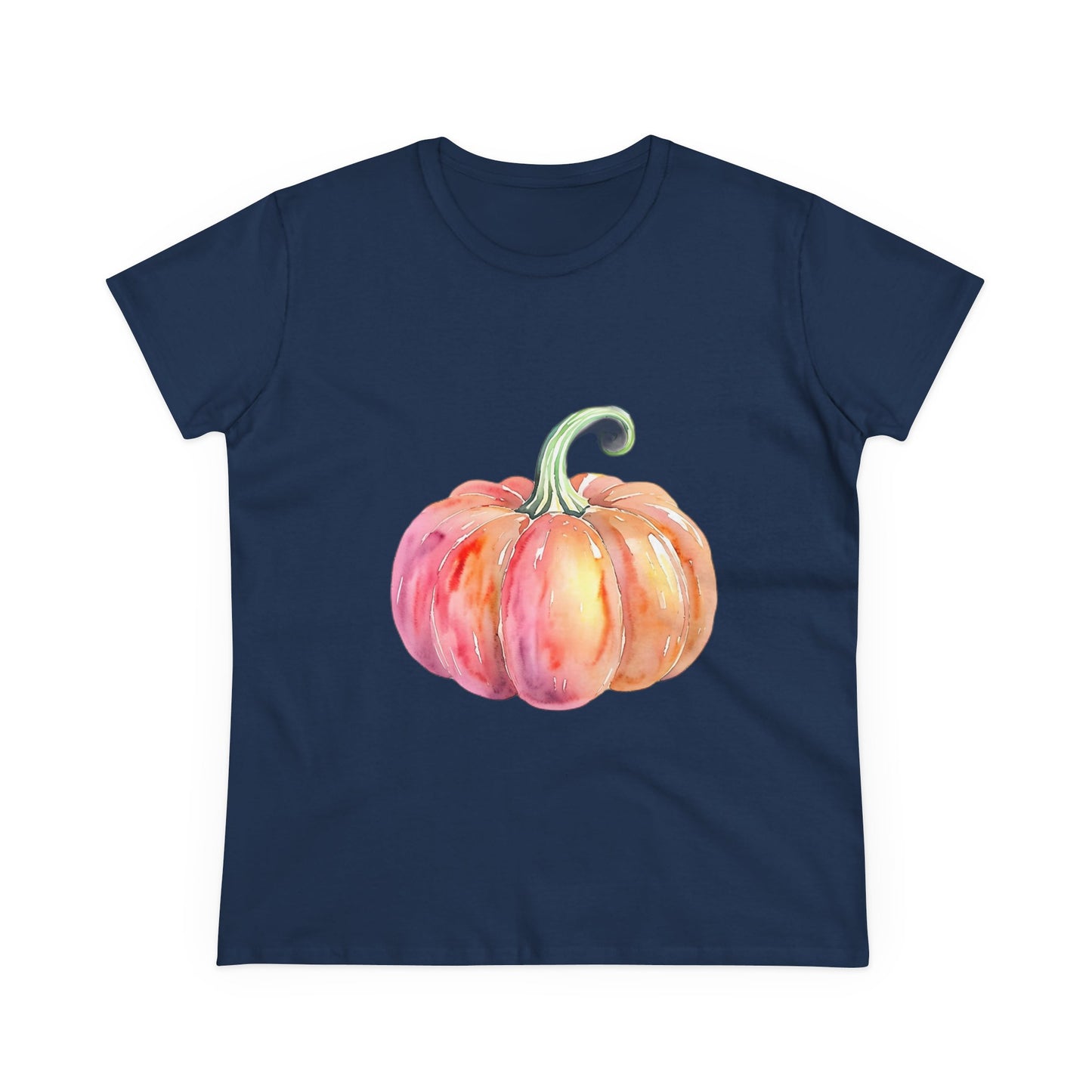 Watercolor Pumpkin Tee, Fall Shirt, Autumn Fashion, Harvest Top, Halloween Outfit, Thanksgiving Gift