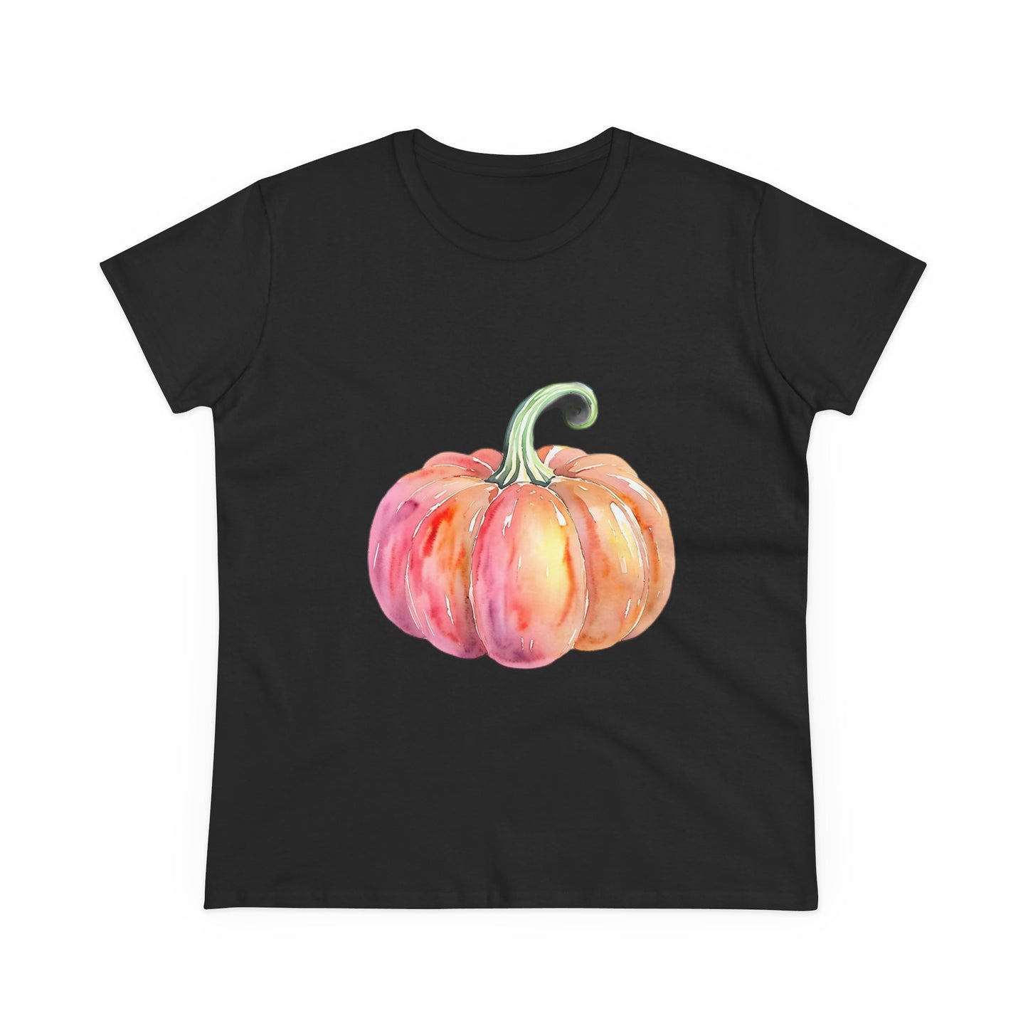 Watercolor Pumpkin Tee, Fall Shirt, Autumn Fashion, Harvest Top, Halloween Outfit, Thanksgiving Gift