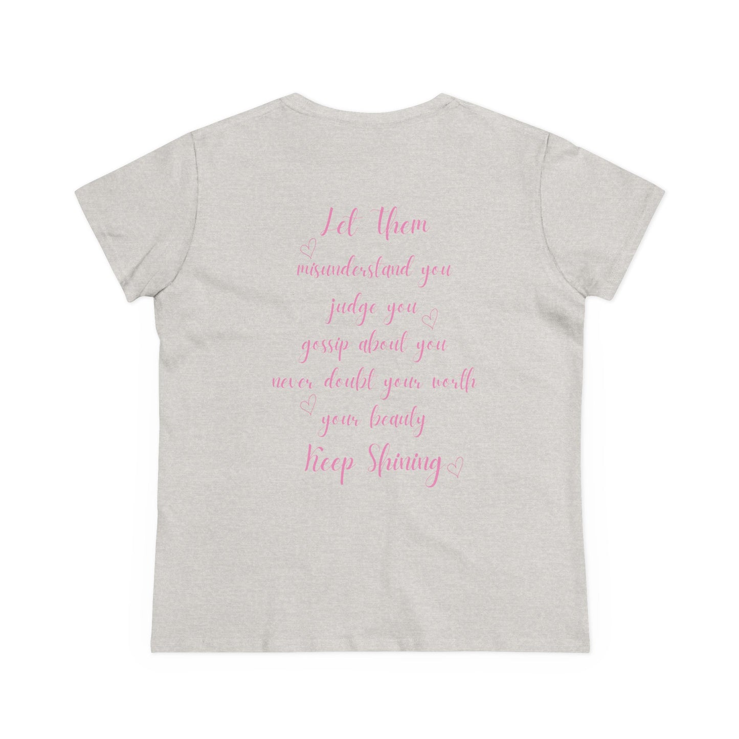 Empowering Women's Cotton Tee - "Let Them" Inspirational Message Top