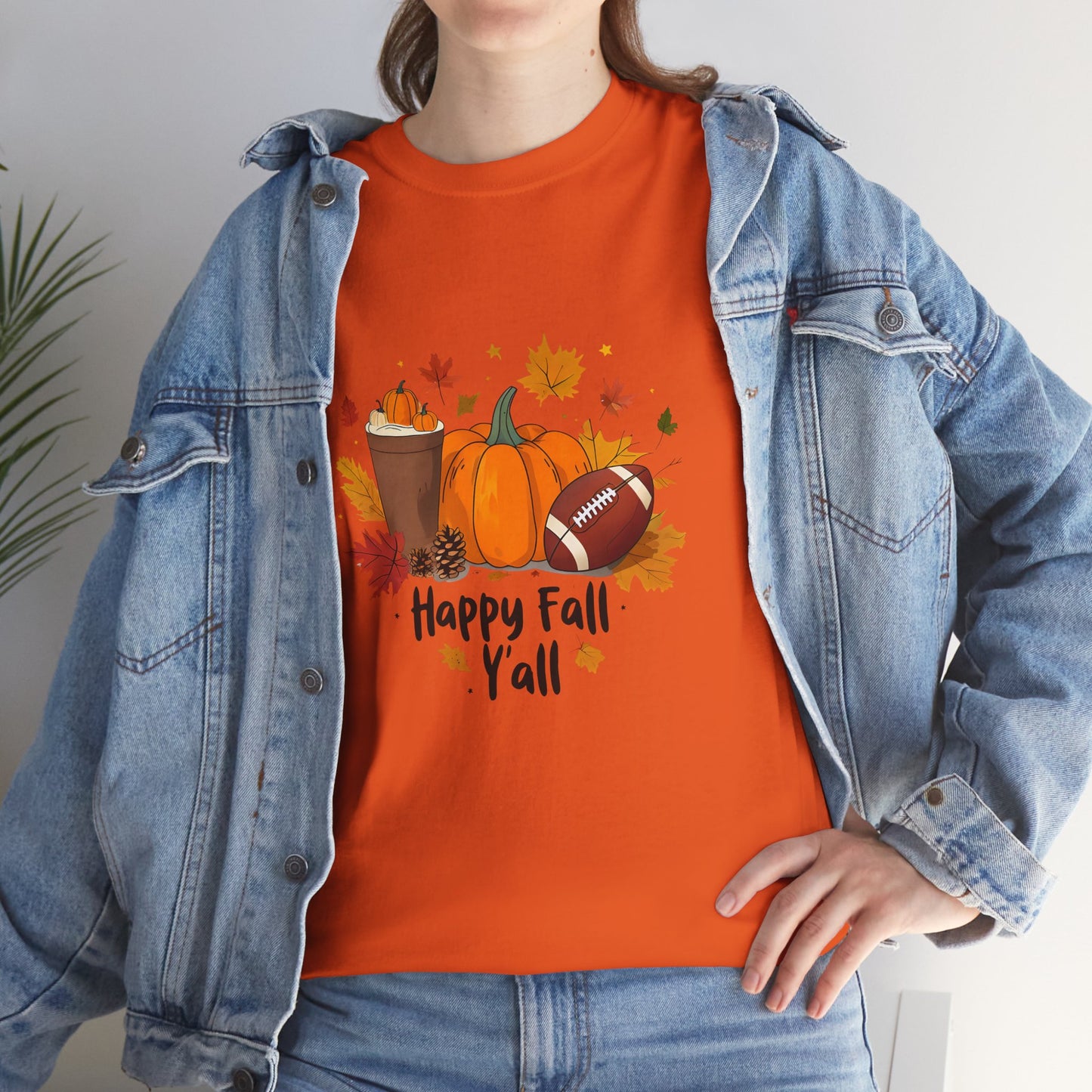 Happy Fall Y'all Tee, Autumn Shirt, Pumpkin Tee, Thanksgiving Gift, Fall Fashion, Cozy Seasonal Wear
