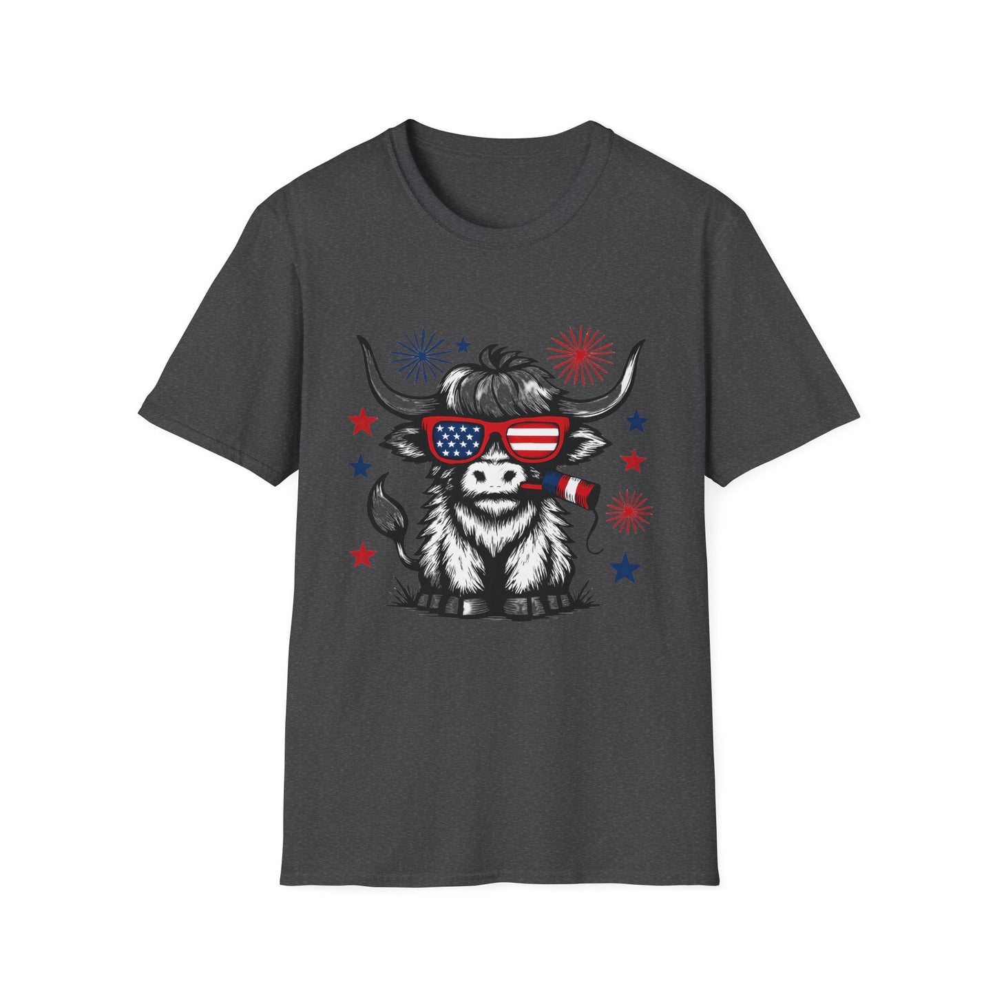 Highland Cow 4th of July Tee - Unisex T-Shirt