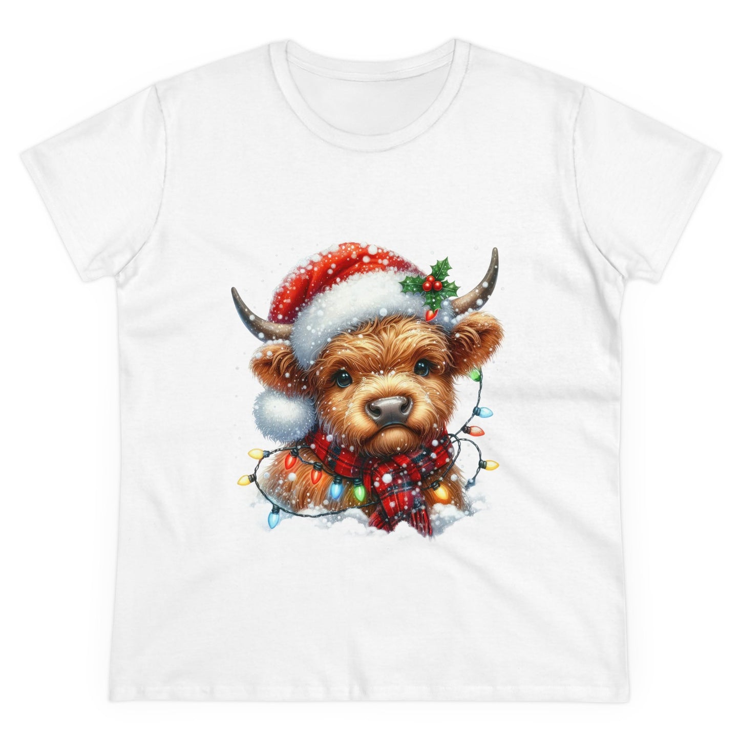 Highlands Christmas Cow T-Shirt