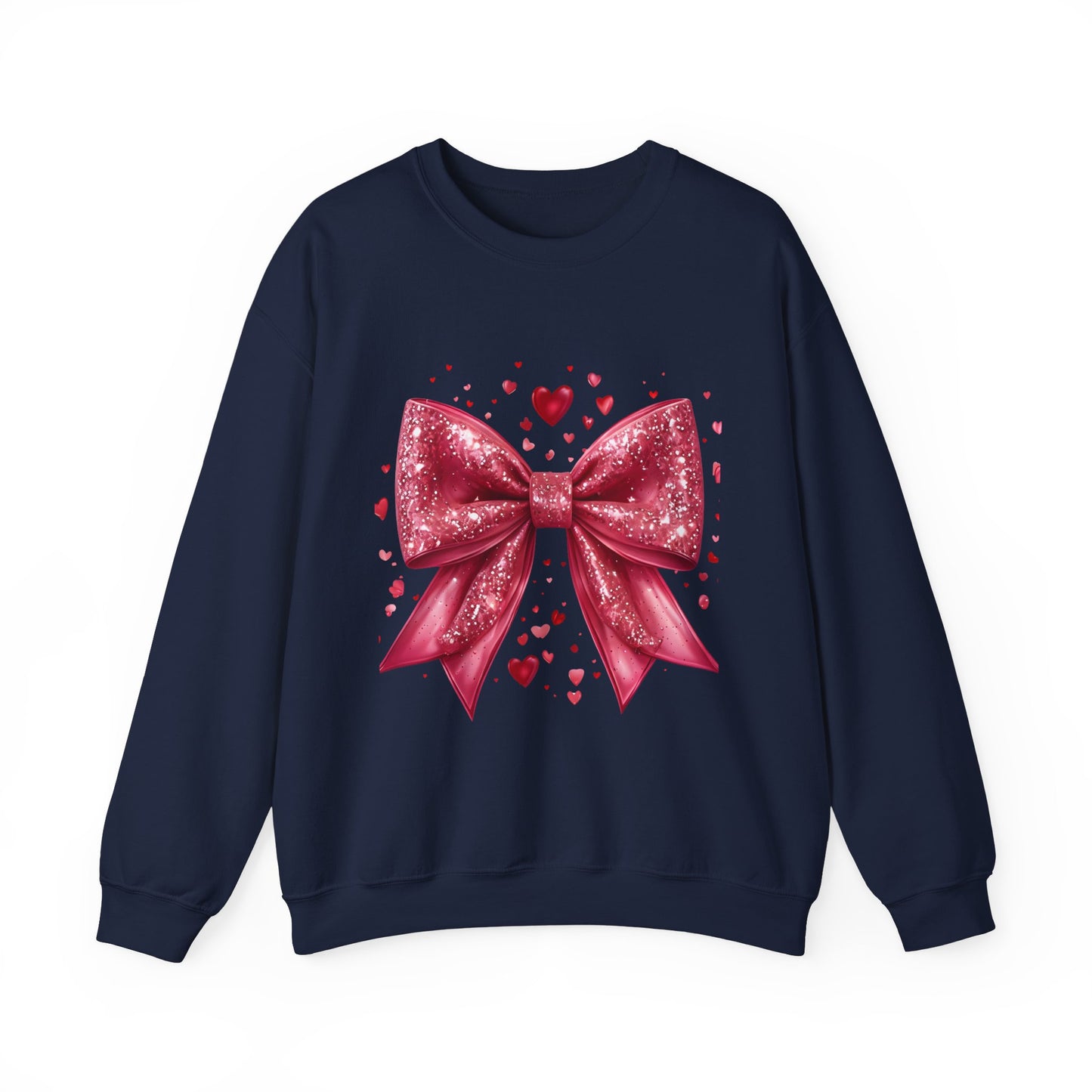 Glittery Bow Sweatshirt