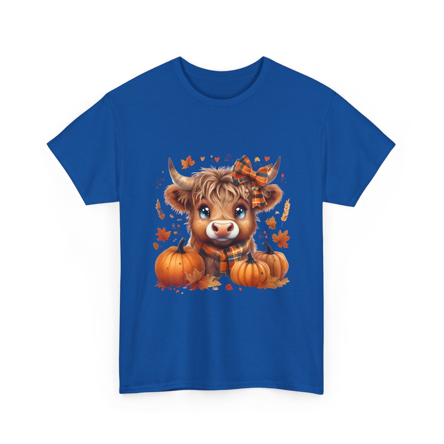 Cute Cow Pumpkin Tee, Fall Shirt, Harvest T-Shirt, Autumn Apparel, Halloween Gift, Farmhouse Style