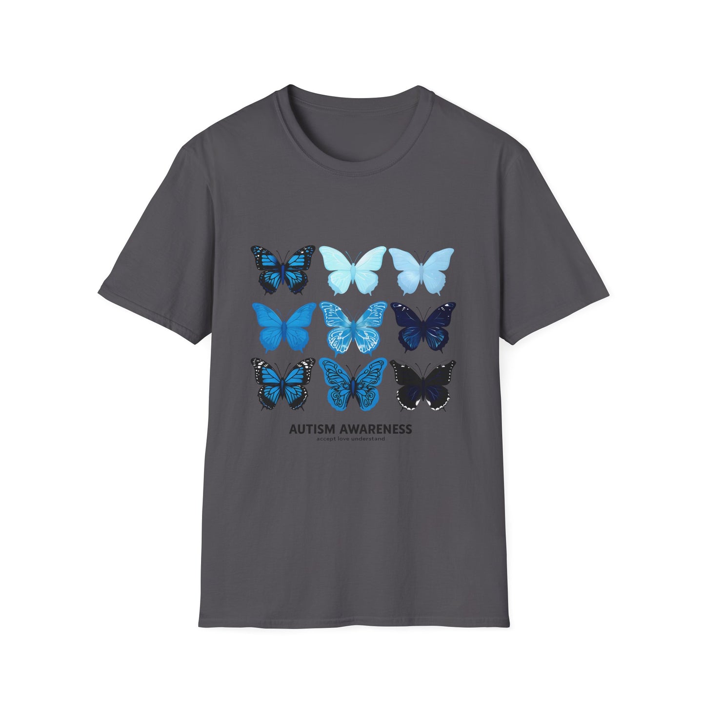 Blue Butterflies Autism Awareness T-Shirt