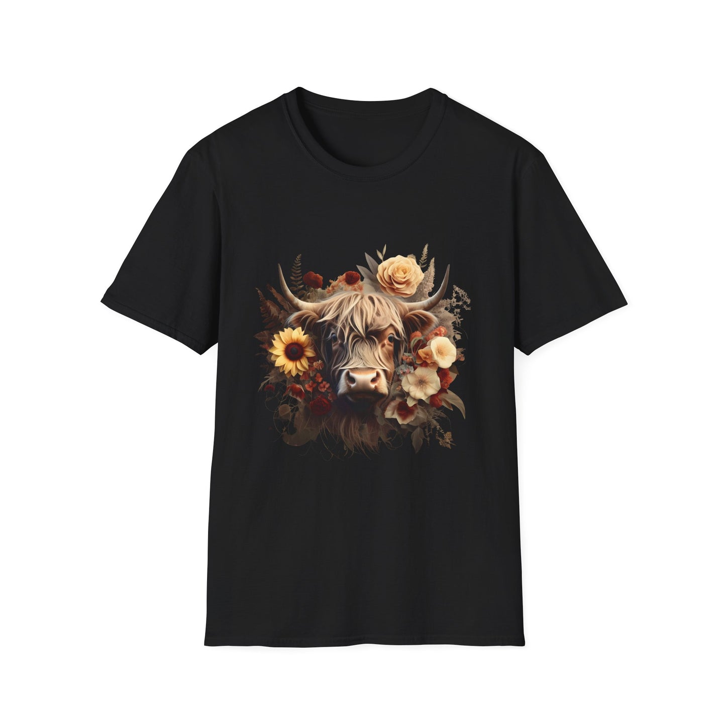 Floral Cow T-Shirt