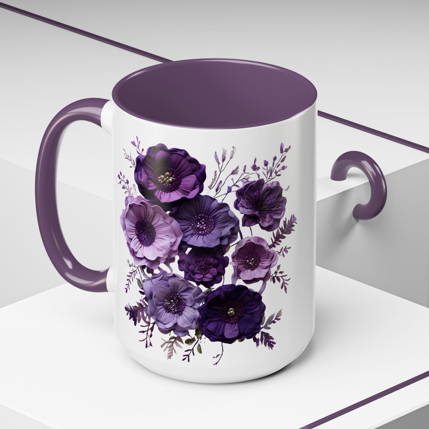 Floral Accent Mug