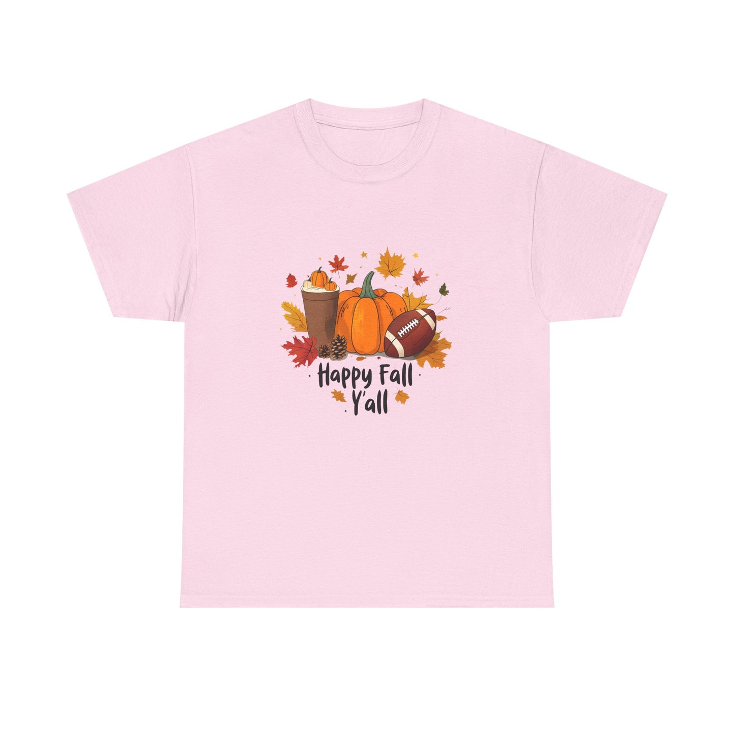 Happy Fall Y'all Tee, Autumn Shirt, Pumpkin Tee, Thanksgiving Gift, Fall Fashion, Cozy Seasonal Wear