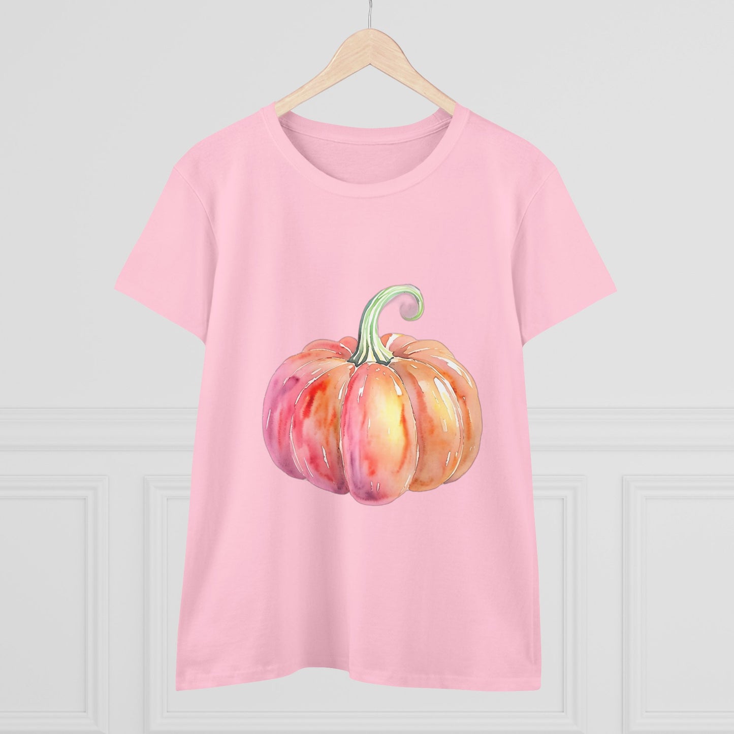 Watercolor Pumpkin Tee, Fall Shirt, Autumn Fashion, Harvest Top, Halloween Outfit, Thanksgiving Gift
