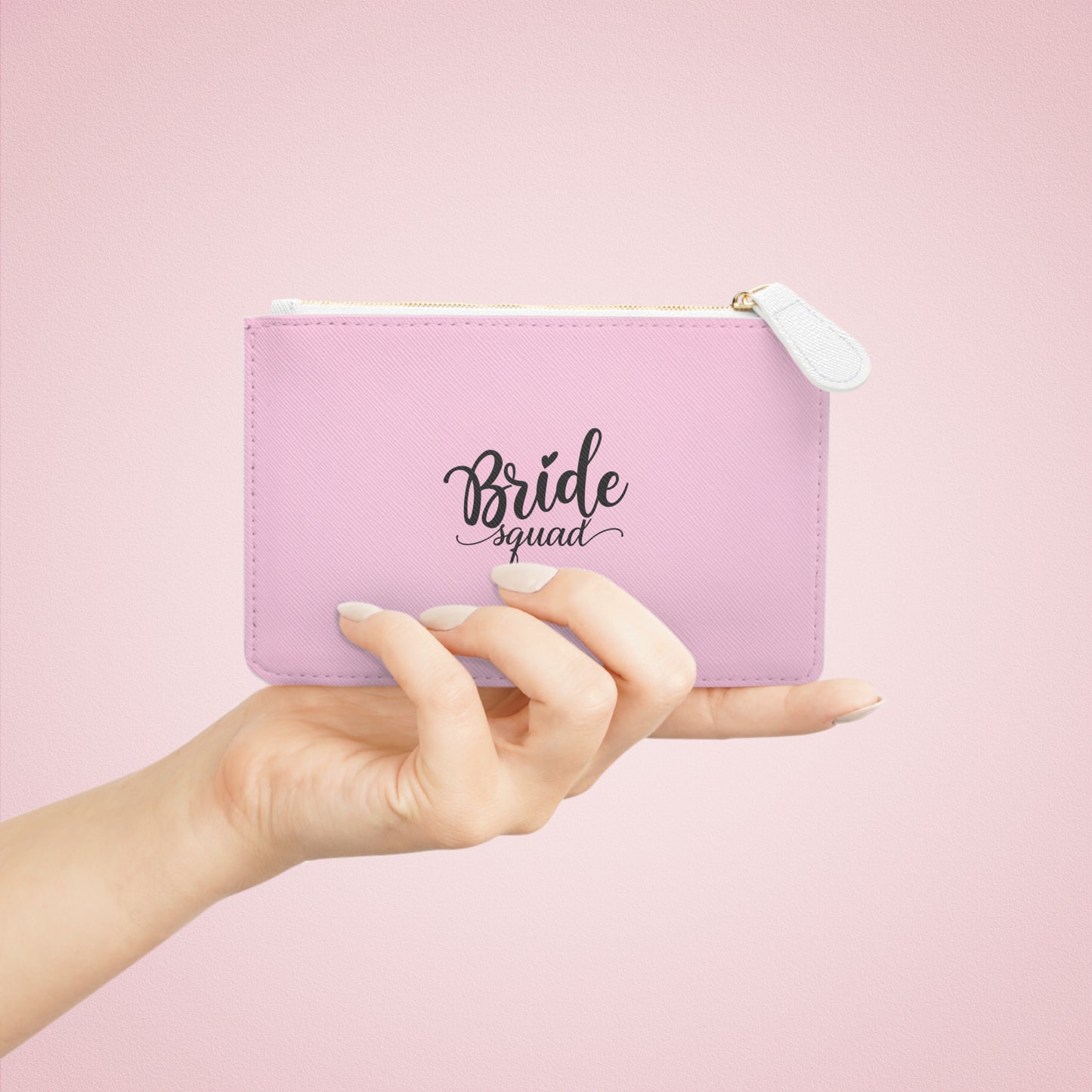 Bride Squad Mini Clutch Bag, Bachelorette Party Handbag, Bridal Shower Purse, Wedding Gift, Girls Night Out Accessory