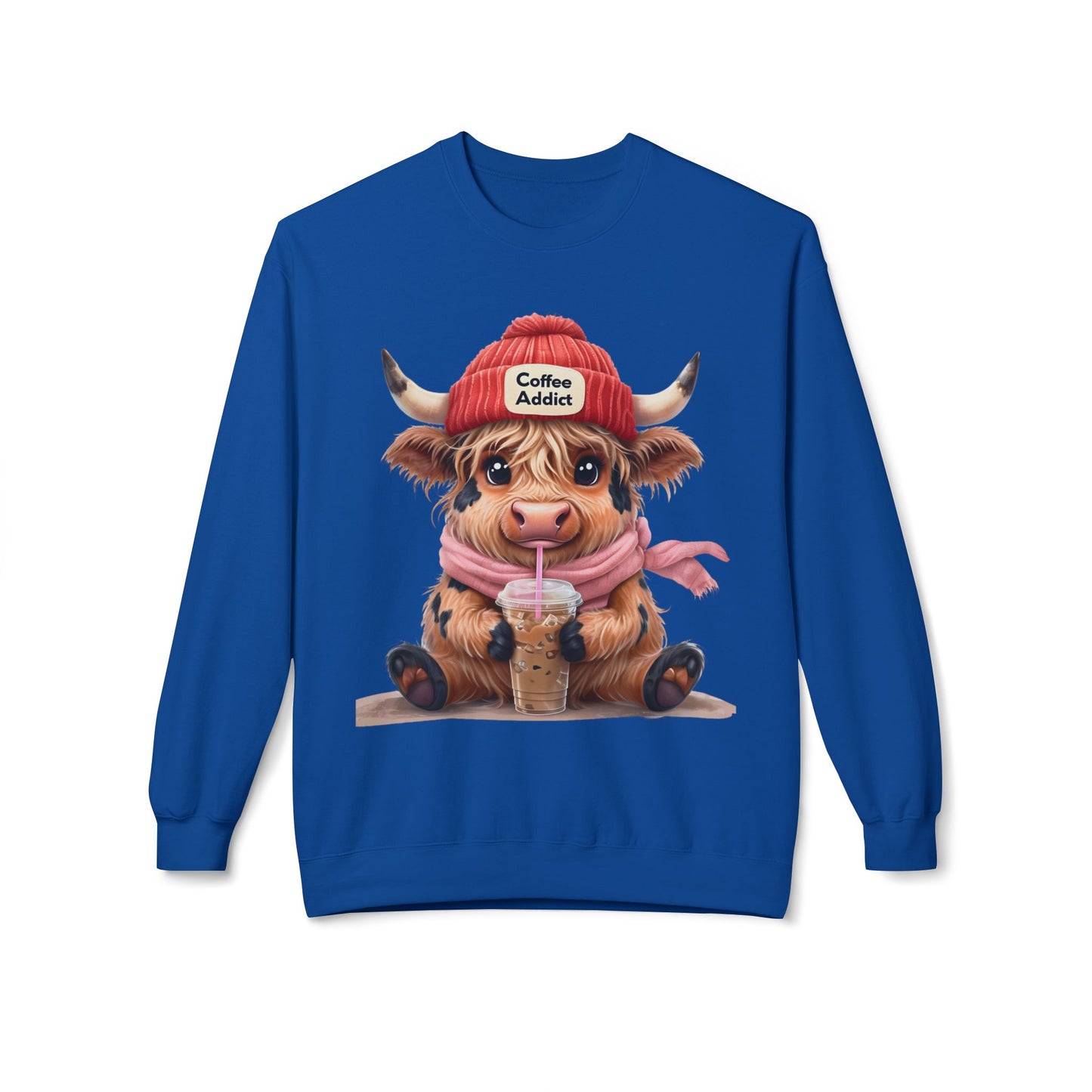 Highland Cow-Coffee Addict Sweatshirt