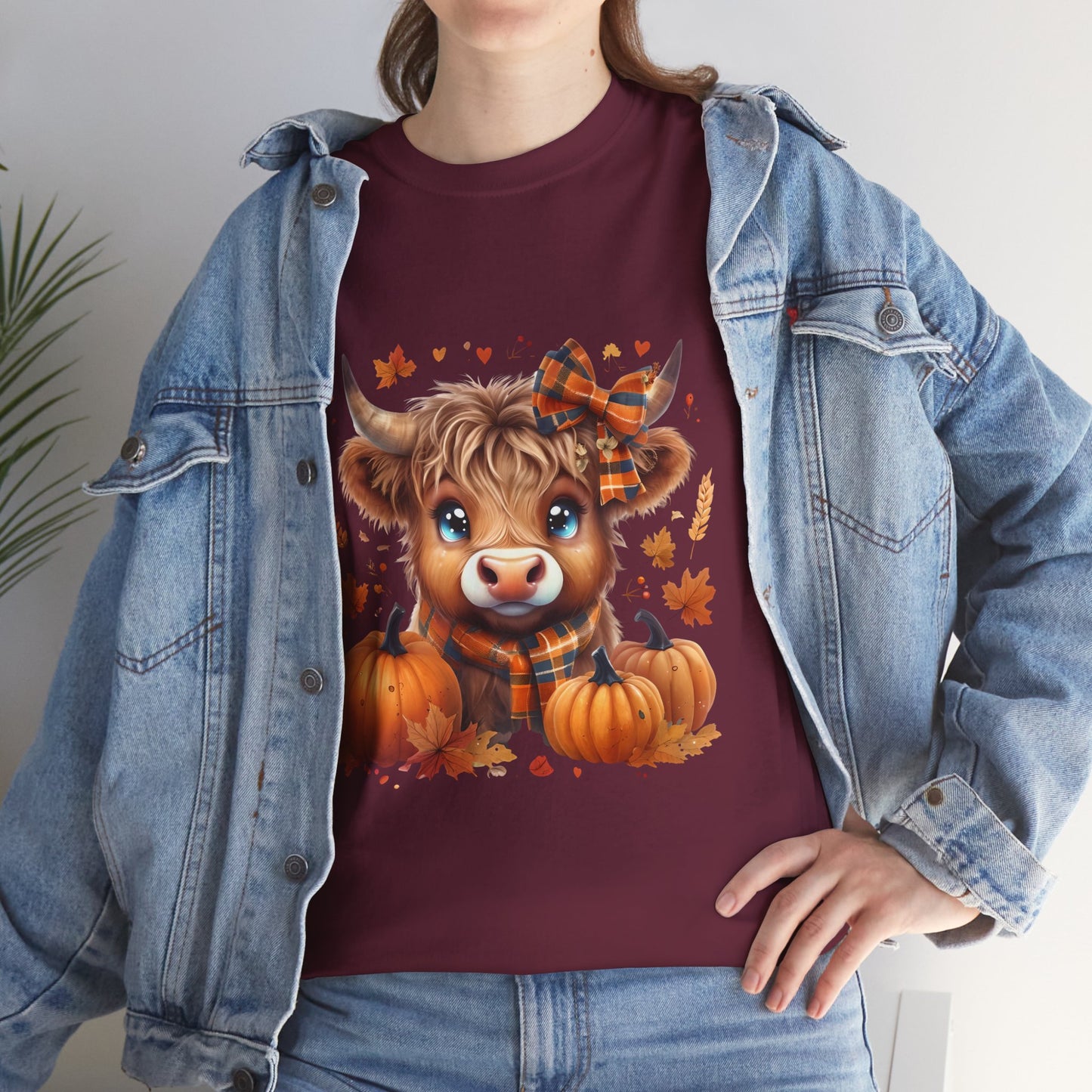Cute Cow Pumpkin Tee, Fall Shirt, Harvest T-Shirt, Autumn Apparel, Halloween Gift, Farmhouse Style