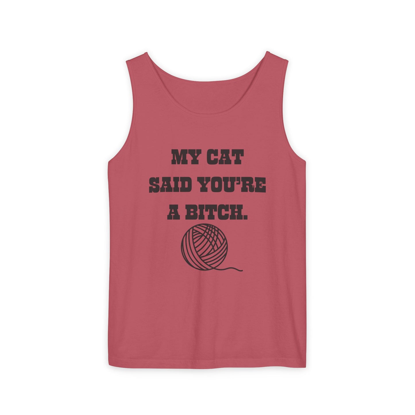Funny Cat Lover Tank Top - Perfect Gift for Pet Owners, Humor Apparel, Birthday, Cat Mom, Casual Wear