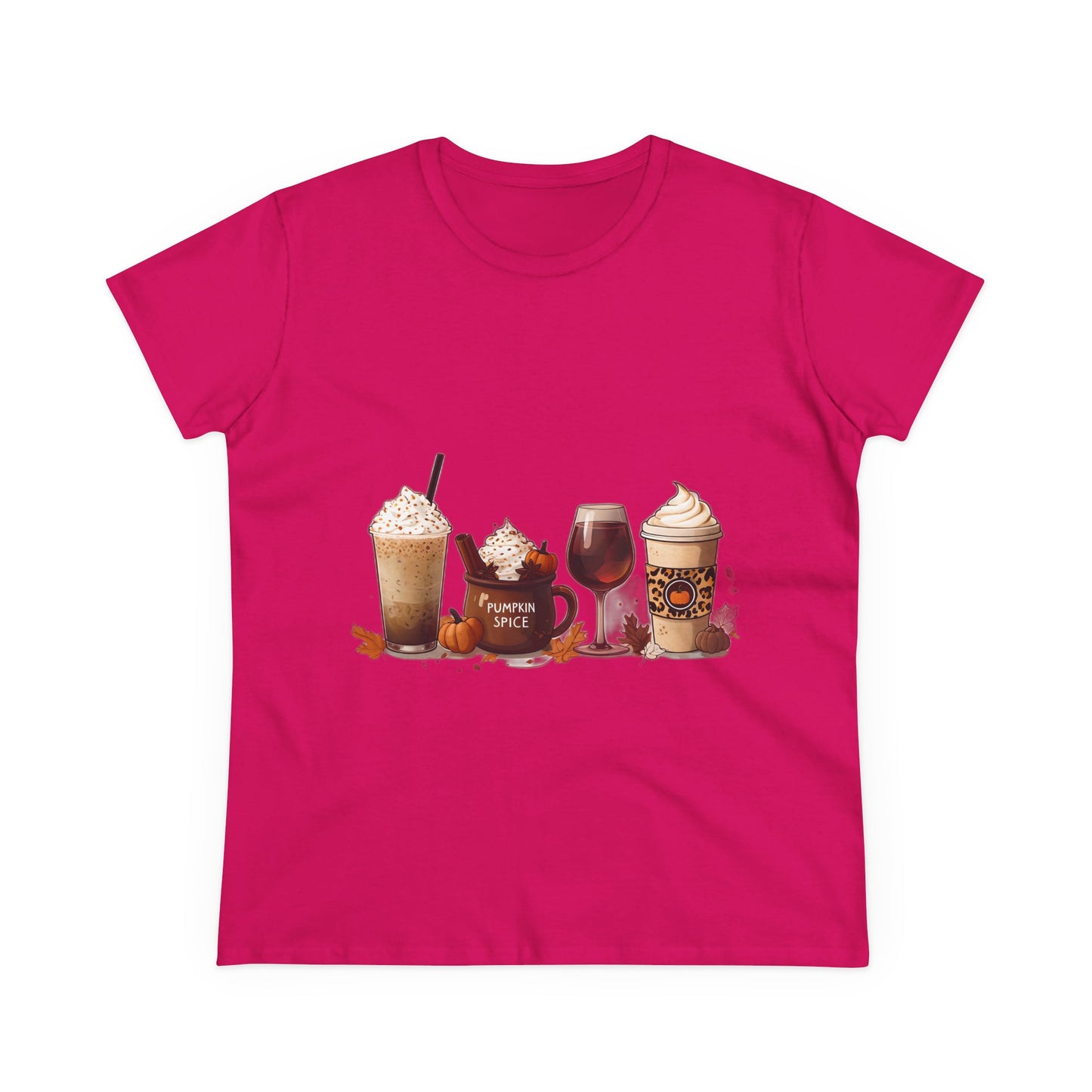 Autumnal Coffee-Themed Women's T-Shirt, Cozy Fall Tee, Pumpkin Spice Lovers Gift, Casual Everyday Wear, Thanksgiving Top