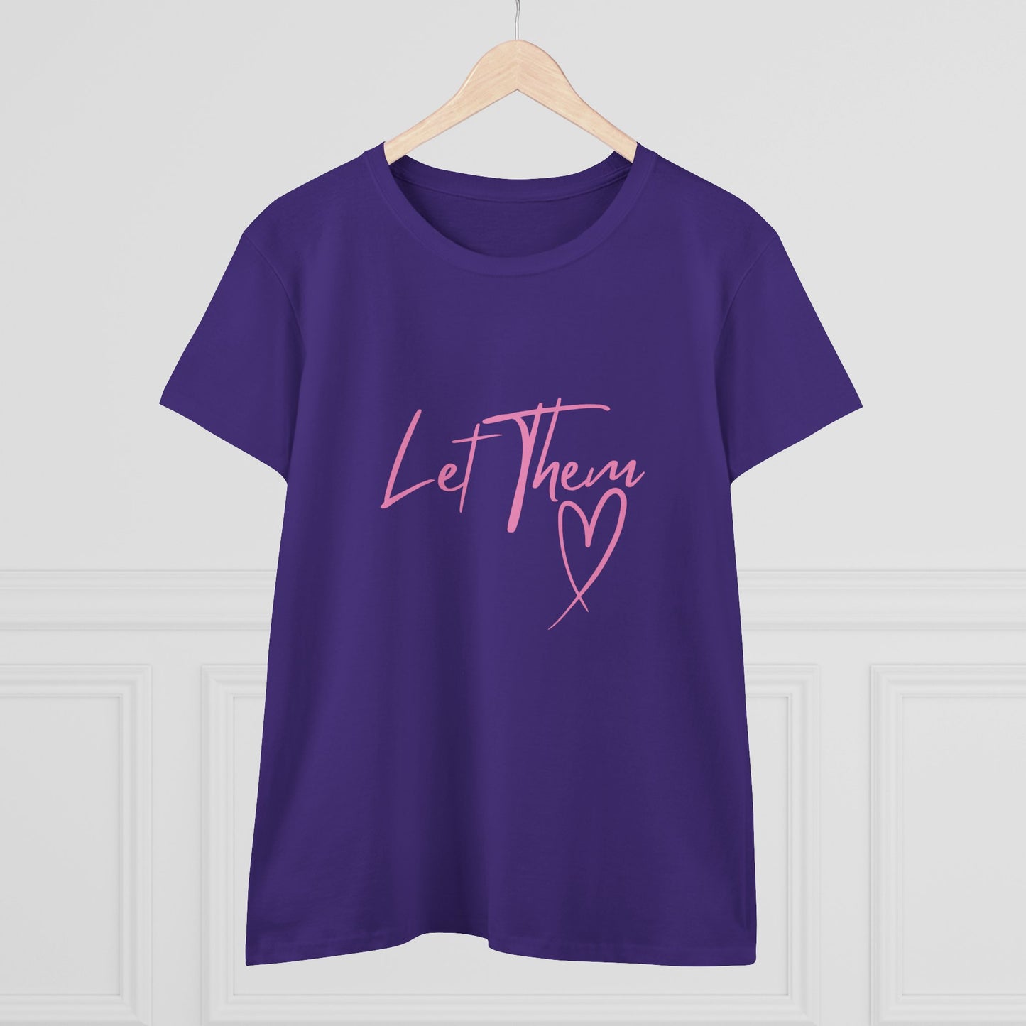 Empowering Women's Cotton Tee - "Let Them" Inspirational Message Top