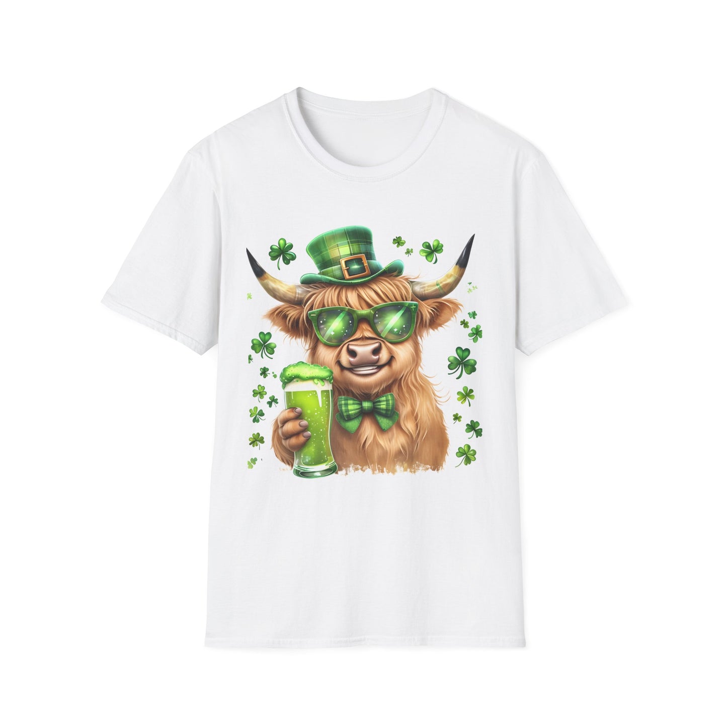Highland Cow St Patrick's Day T-Shirt