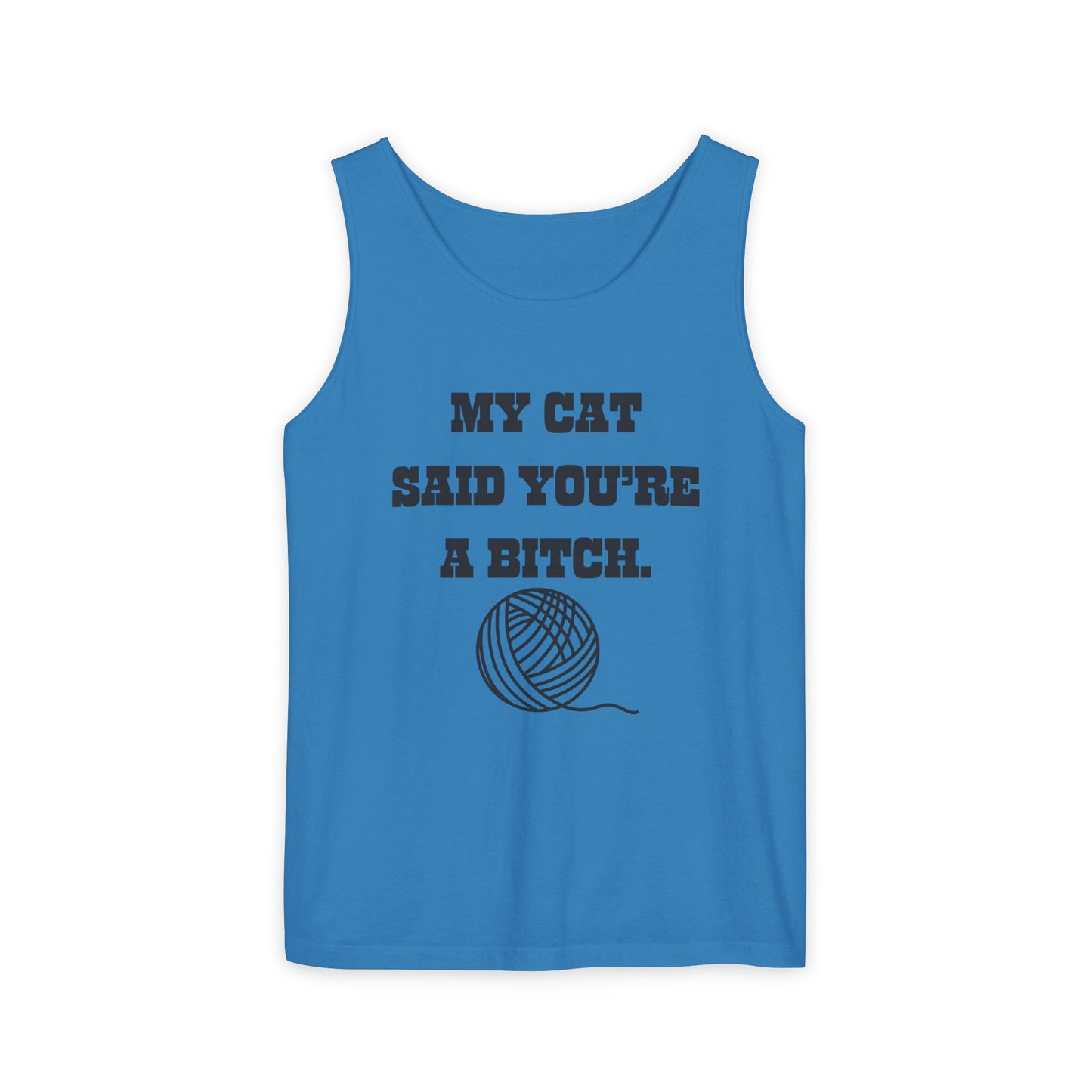 Funny Cat Lover Tank Top - Perfect Gift for Pet Owners, Humor Apparel, Birthday, Cat Mom, Casual Wear