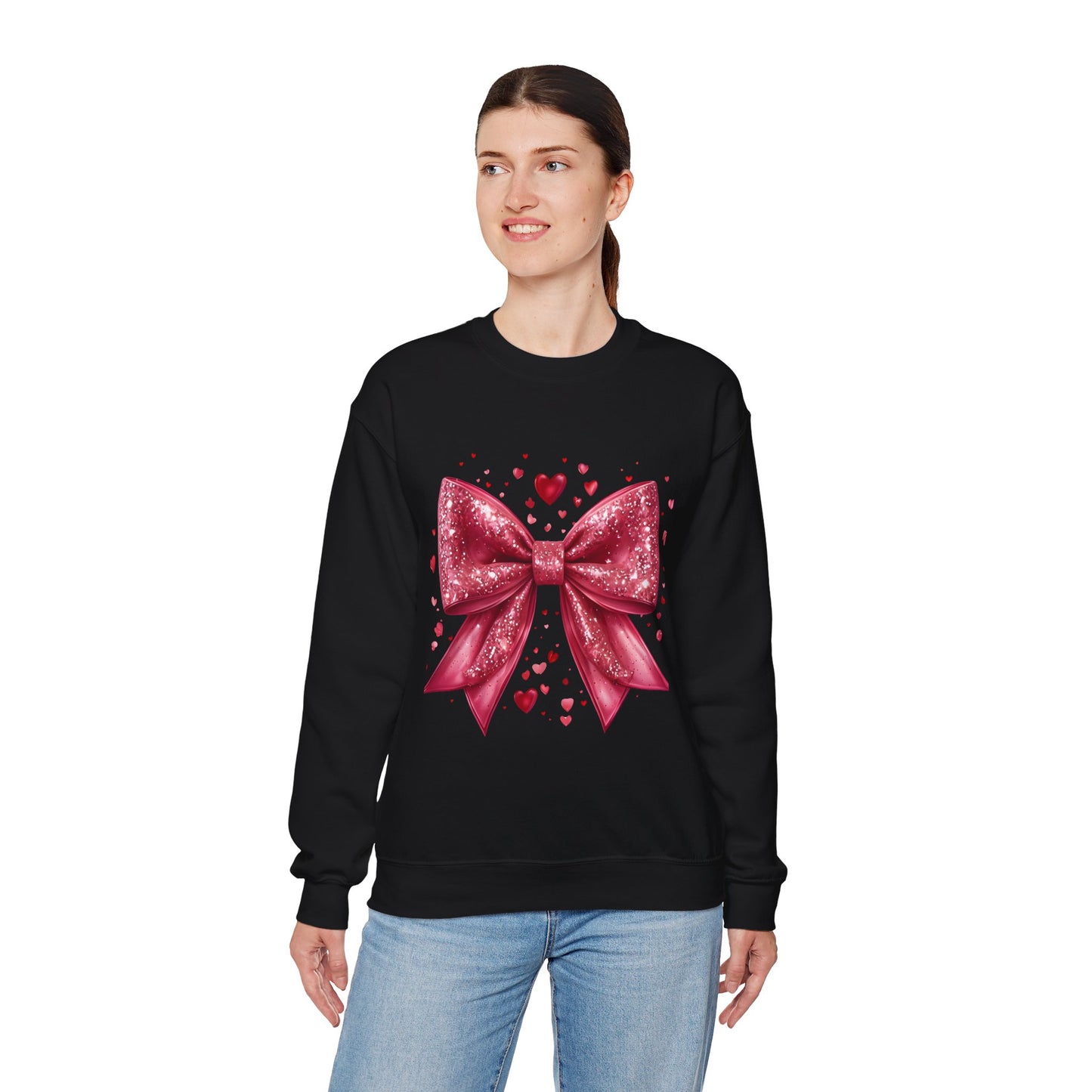 Glittery Bow Sweatshirt