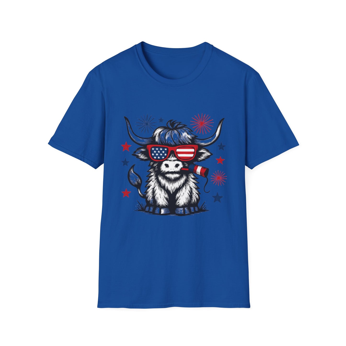 Highland Cow 4th of July Tee - Unisex T-Shirt