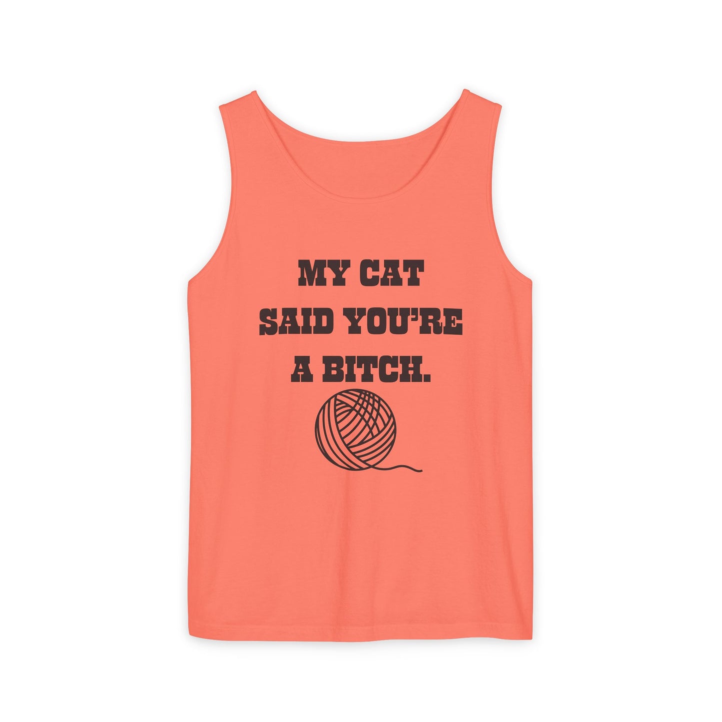 Funny Cat Lover Tank Top - Perfect Gift for Pet Owners, Humor Apparel, Birthday, Cat Mom, Casual Wear
