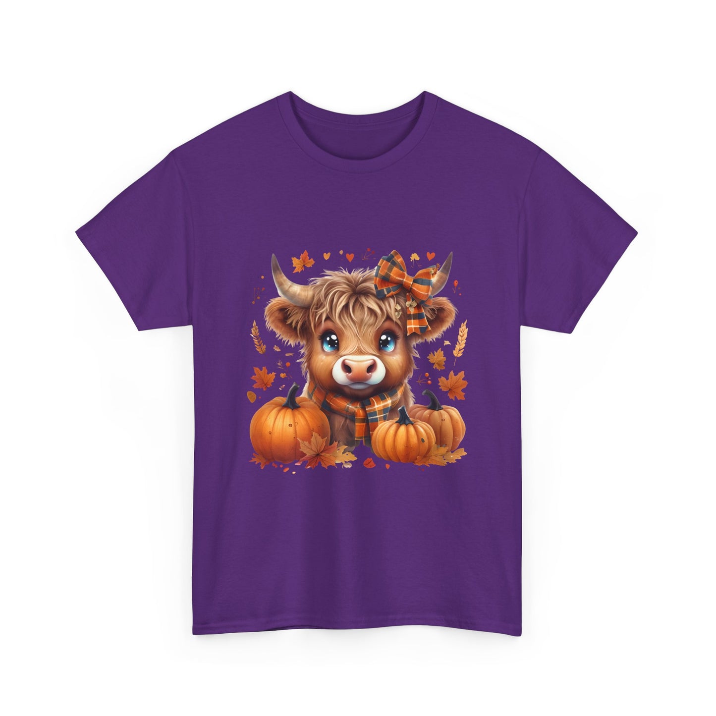 Cute Cow Pumpkin Tee, Fall Shirt, Harvest T-Shirt, Autumn Apparel, Halloween Gift, Farmhouse Style