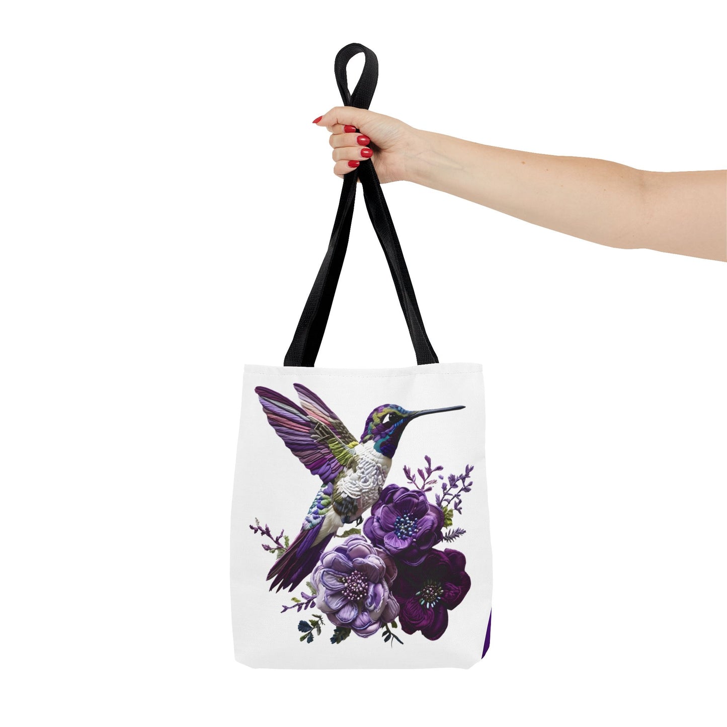 Hummingbird Floral Tote Bag
