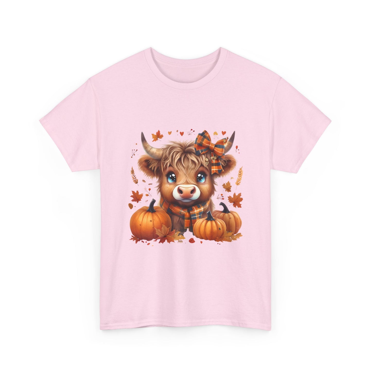 Cute Cow Pumpkin Tee, Fall Shirt, Harvest T-Shirt, Autumn Apparel, Halloween Gift, Farmhouse Style