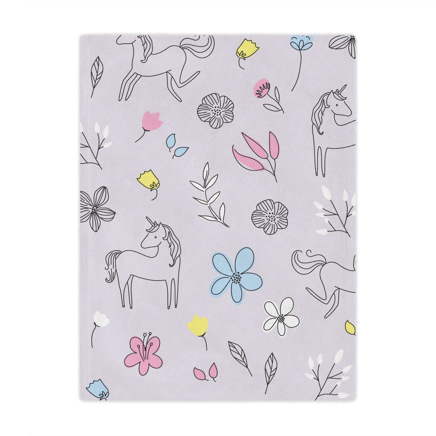 Whimsical Unicorn Minky Blanket | Cozy Throw for Kids, Nursery Decor, Gift for Baby Shower, Soft Blanket for Playtime