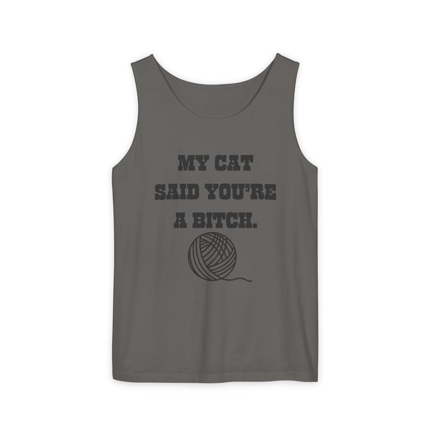 Funny Cat Lover Tank Top - Perfect Gift for Pet Owners, Humor Apparel, Birthday, Cat Mom, Casual Wear