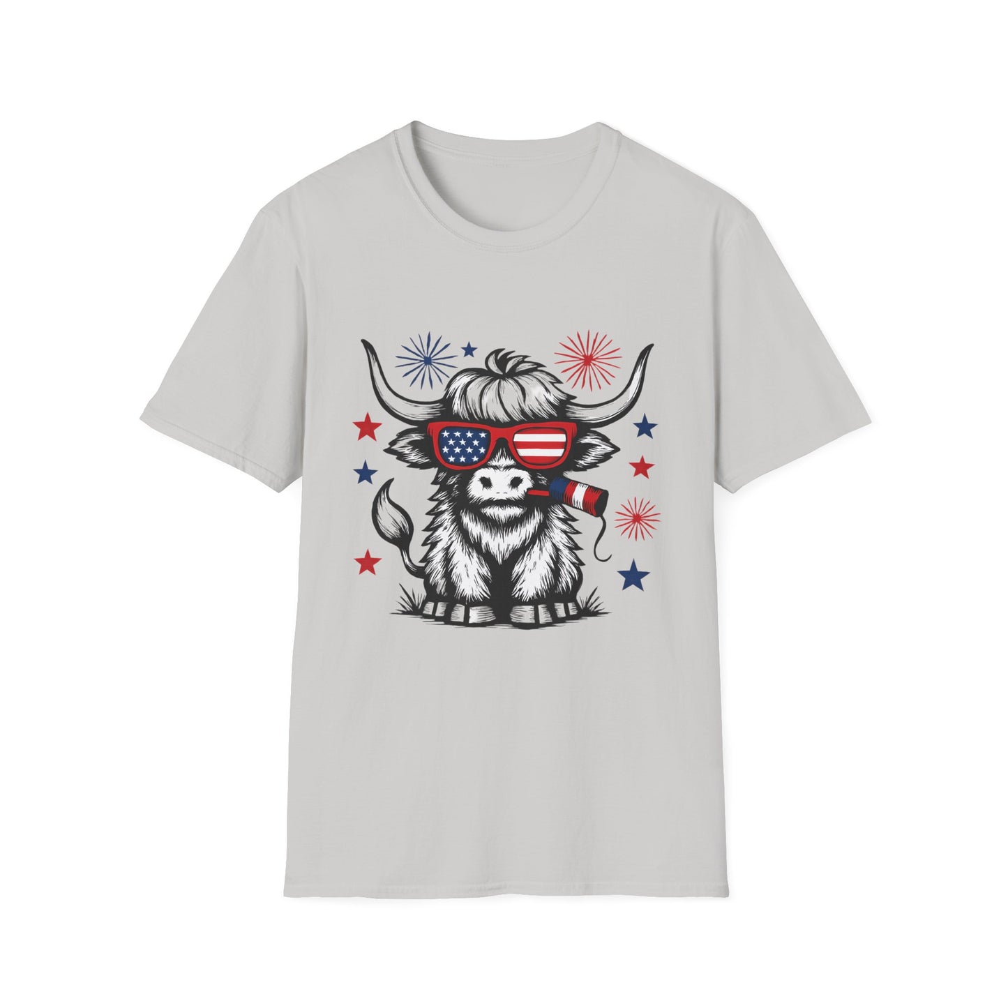 Highland Cow 4th of July Tee - Unisex T-Shirt