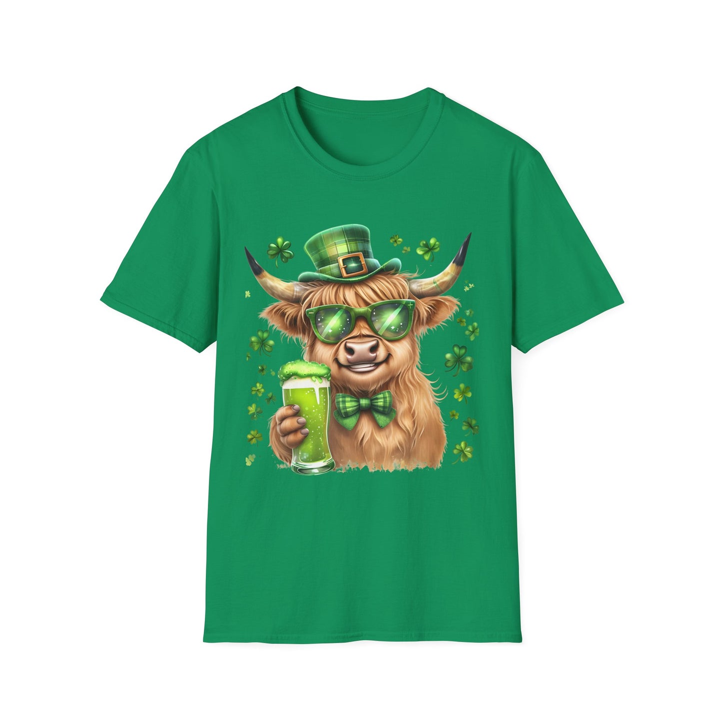 Highland Cow St Patrick's Day T-Shirt
