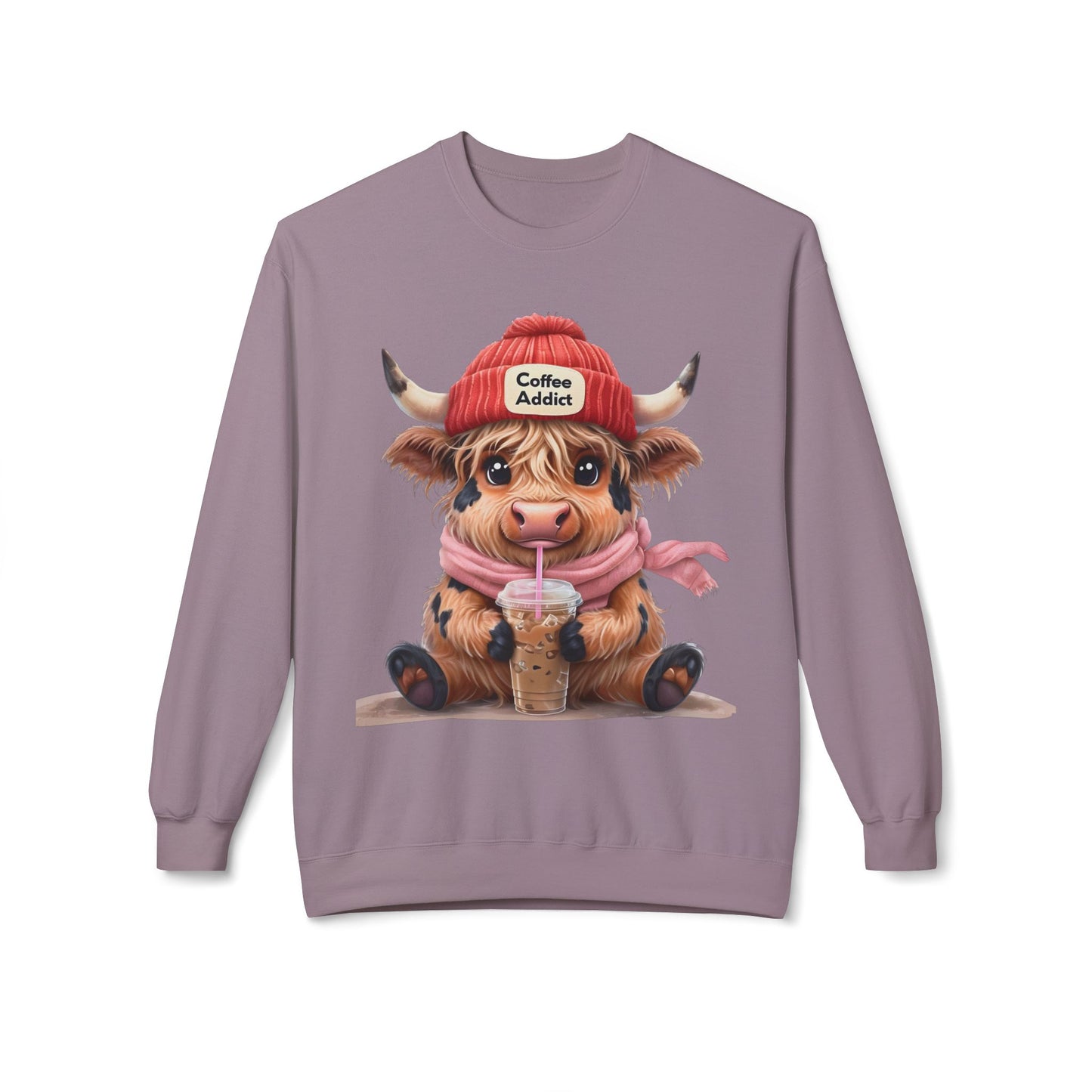 Highland Cow-Coffee Addict Sweatshirt