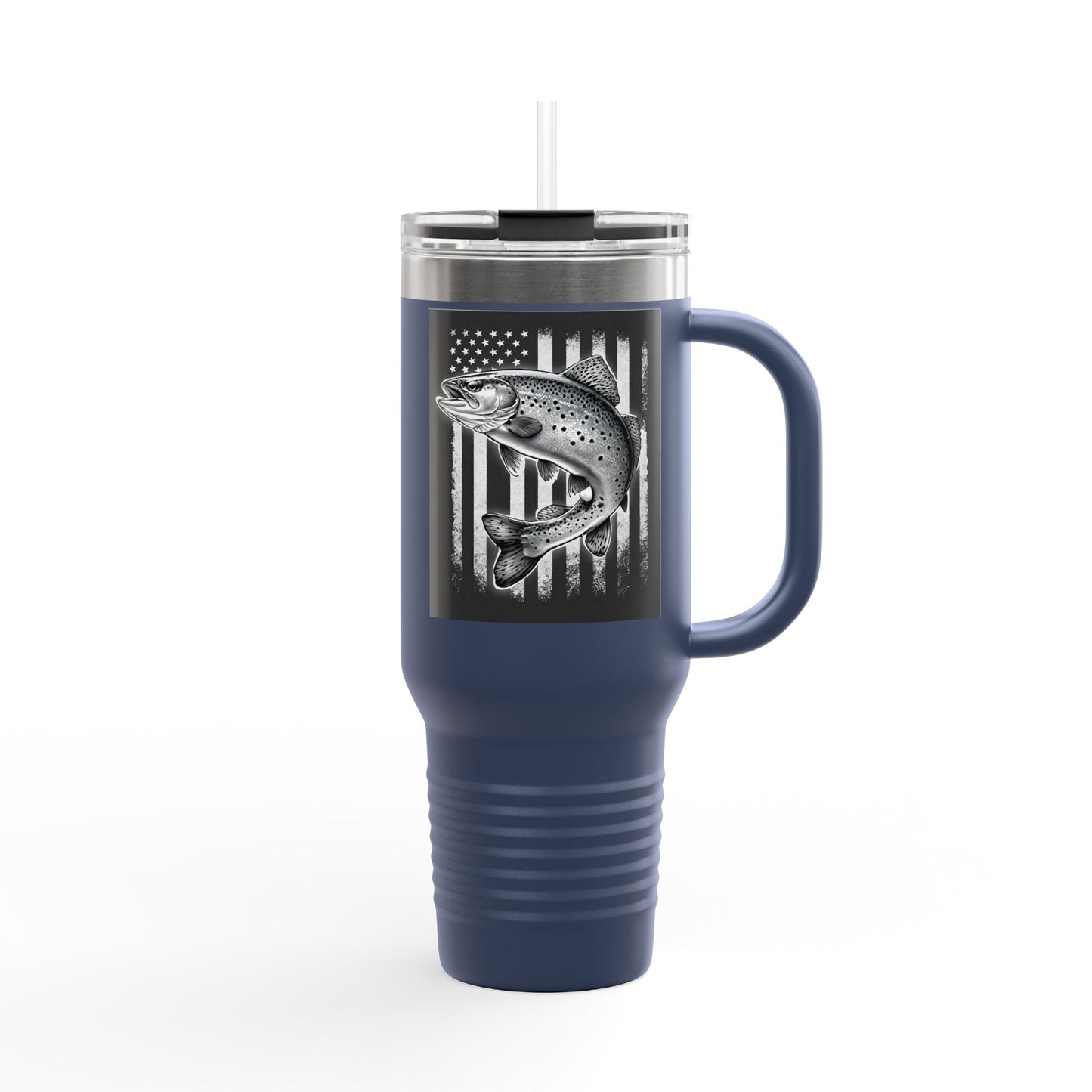 Fishing Flag Insulated Travel Mug
