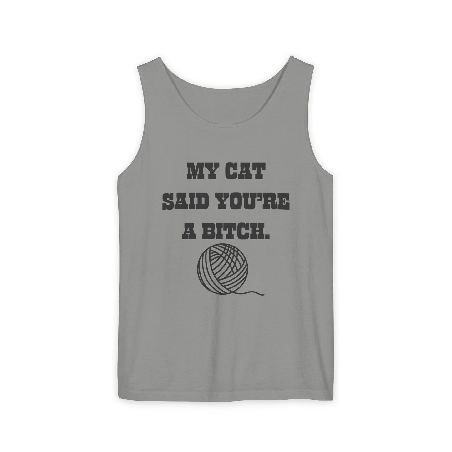 Funny Cat Lover Tank Top - Perfect Gift for Pet Owners, Humor Apparel, Birthday, Cat Mom, Casual Wear